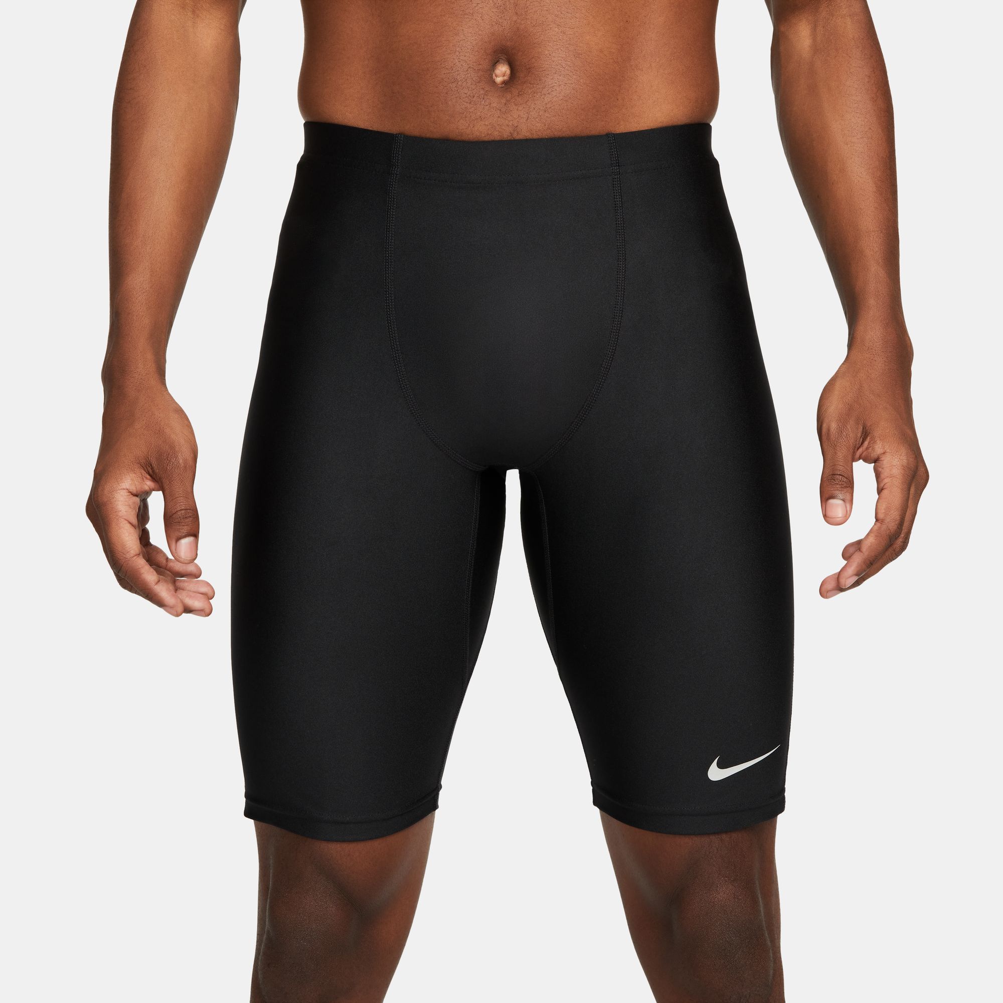 Nike M Nk Df Fast Half Tight Licra Corta negro de hombre para correr