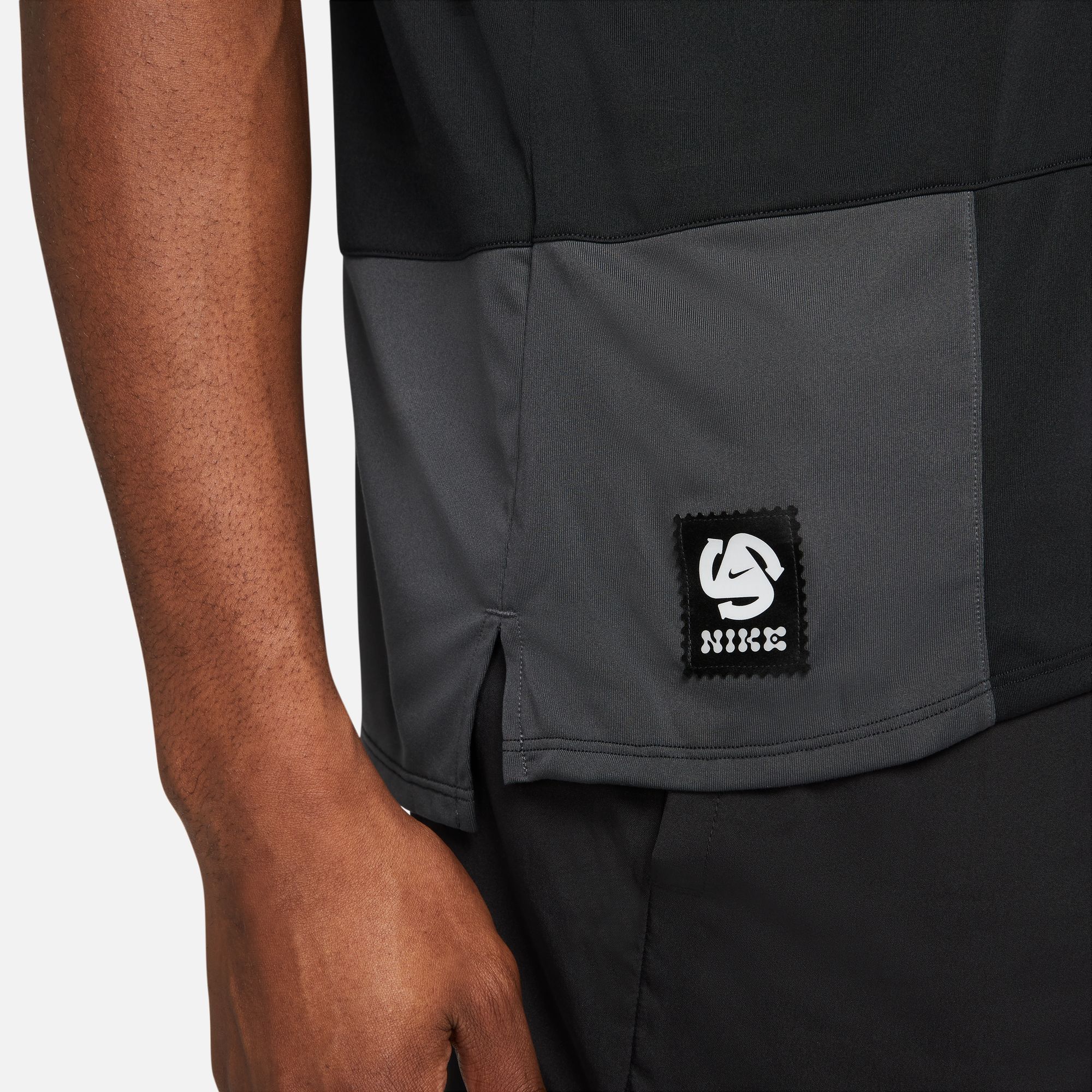 Nike M Nk Df Wr Rise 365 Gx Ss Camiseta Manga Corta negro de hombre para correr