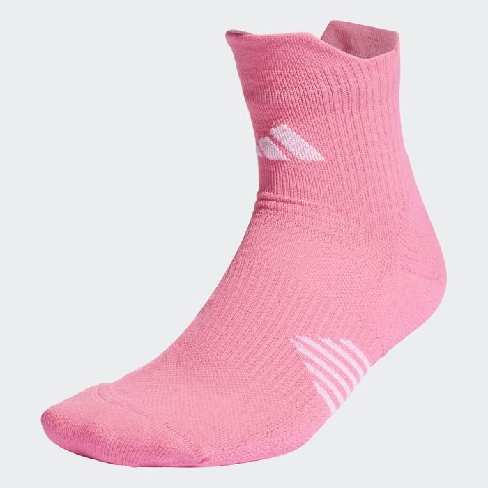 Medias-adidas-para-hombre-Run-X-Sprnv-Sock-para-correr-color-rosado.-Borde-Externo