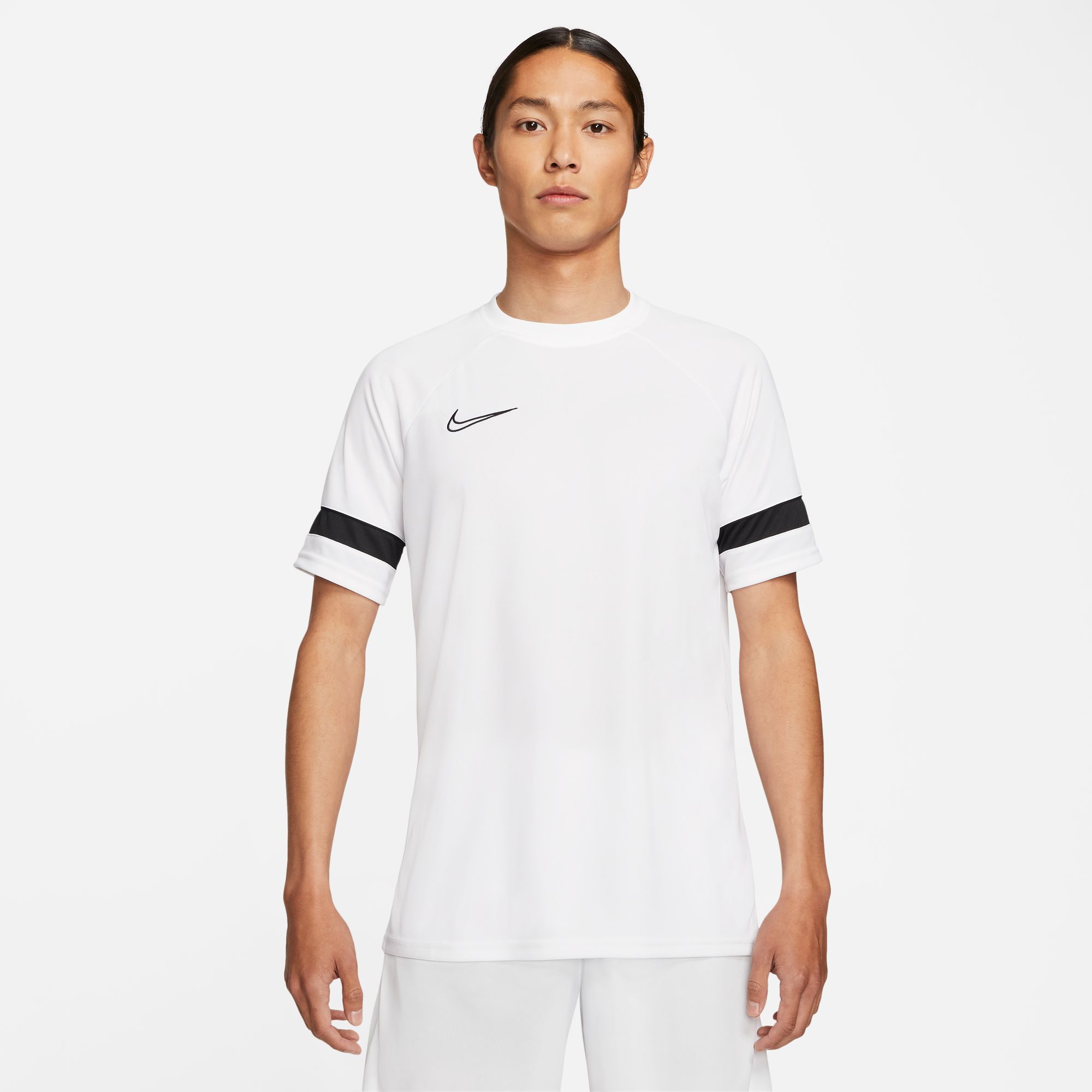 Nike M Nk Df Acd21 Top Ss Camiseta Manga Corta blanco de hombre para futbol