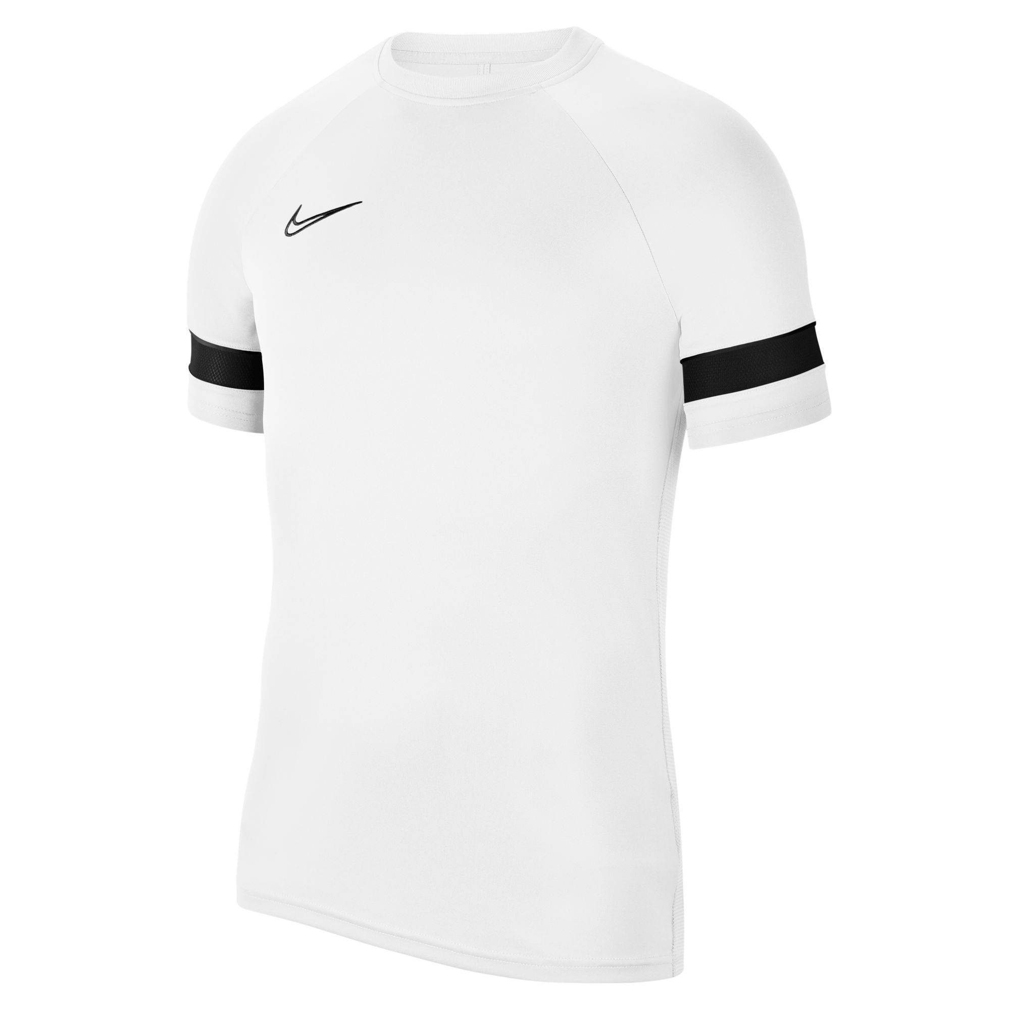 Nike M Nk Df Acd21 Top Ss Camiseta Manga Corta blanco de hombre para futbol