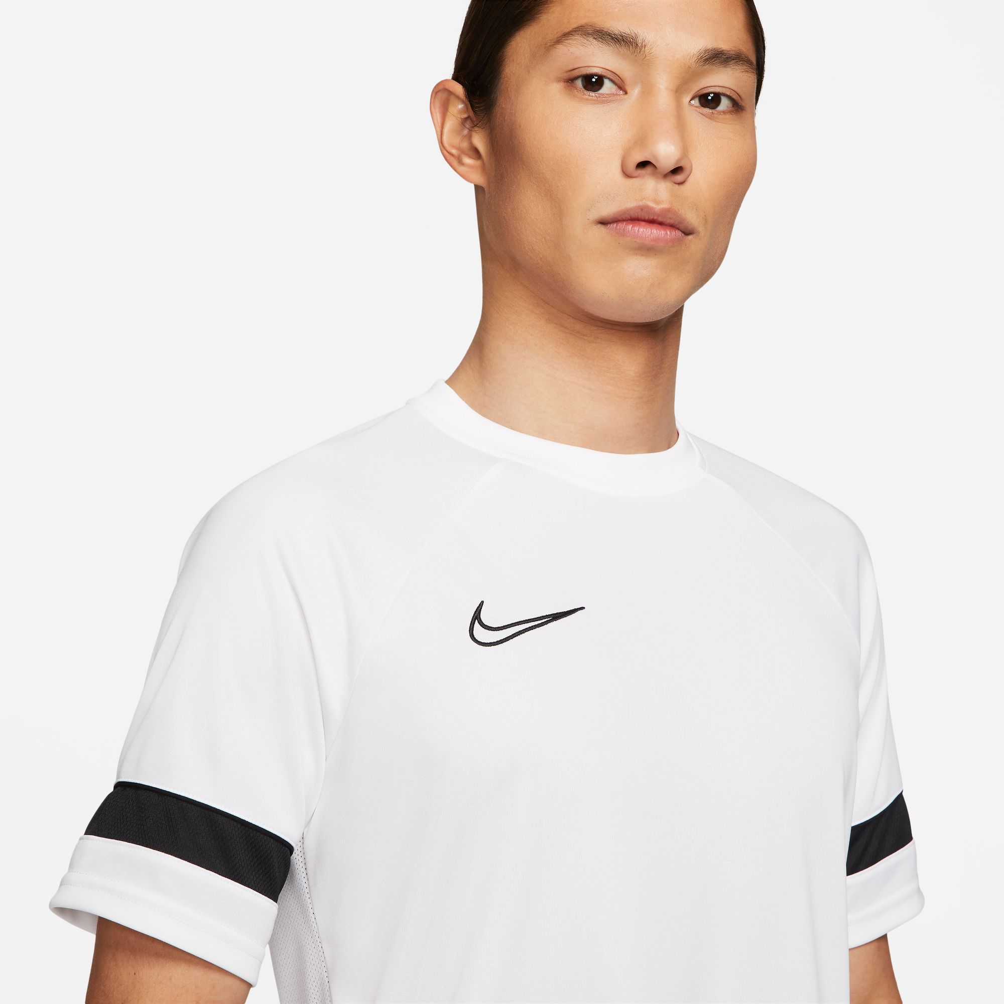 Nike M Nk Df Acd21 Top Ss Camiseta Manga Corta blanco de hombre para futbol