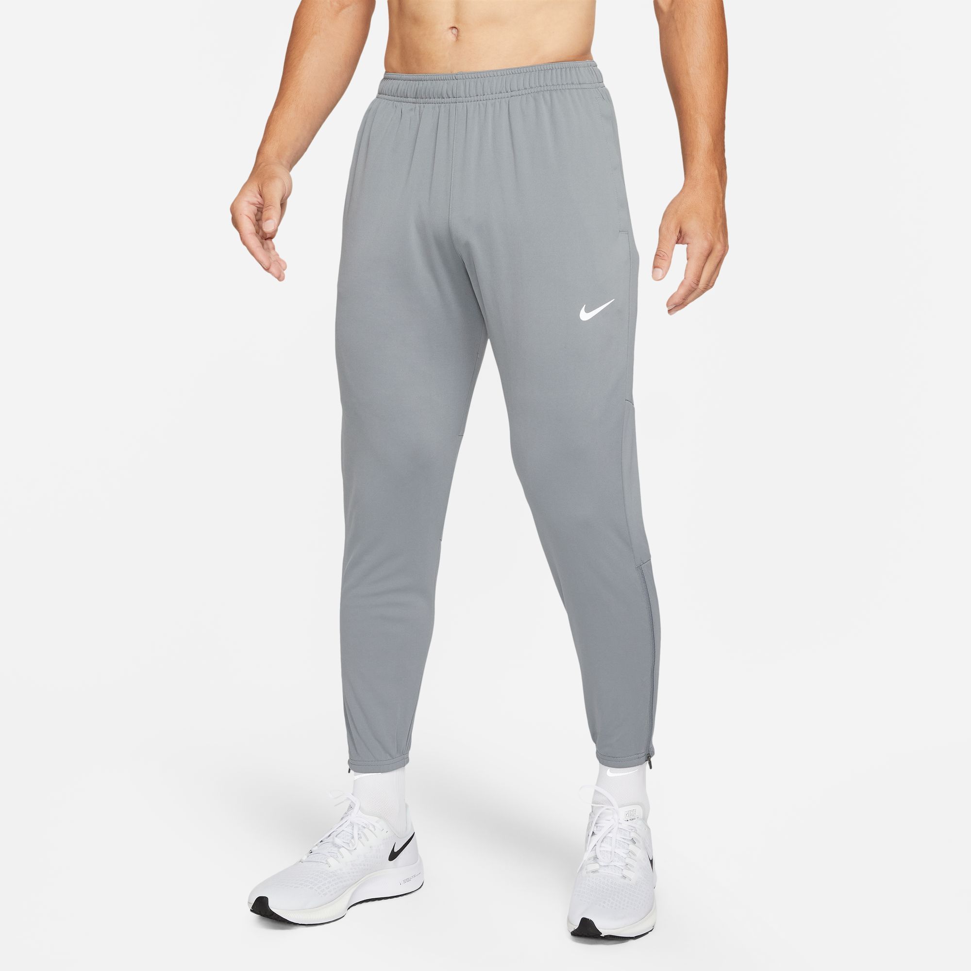 Nike M Nk Df Chllgr Knit Pant Pantalón gris de hombre para correr