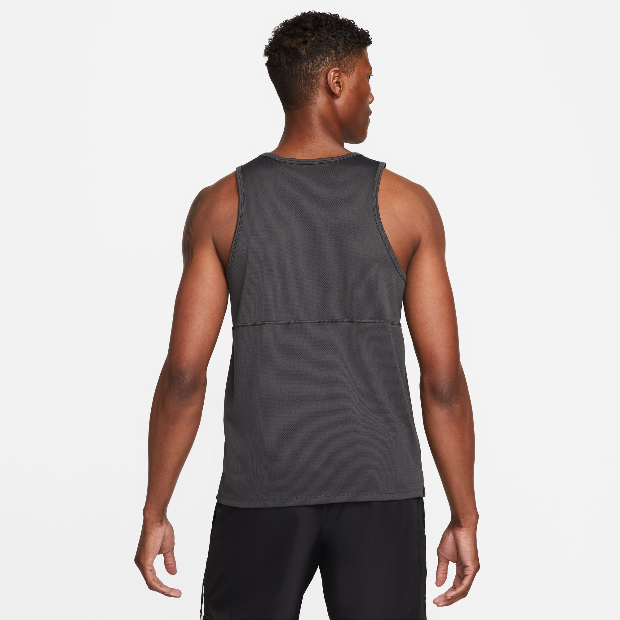 Nike M Nk Df Run Tank Camiseta Manga Sisa negro de hombre para correr