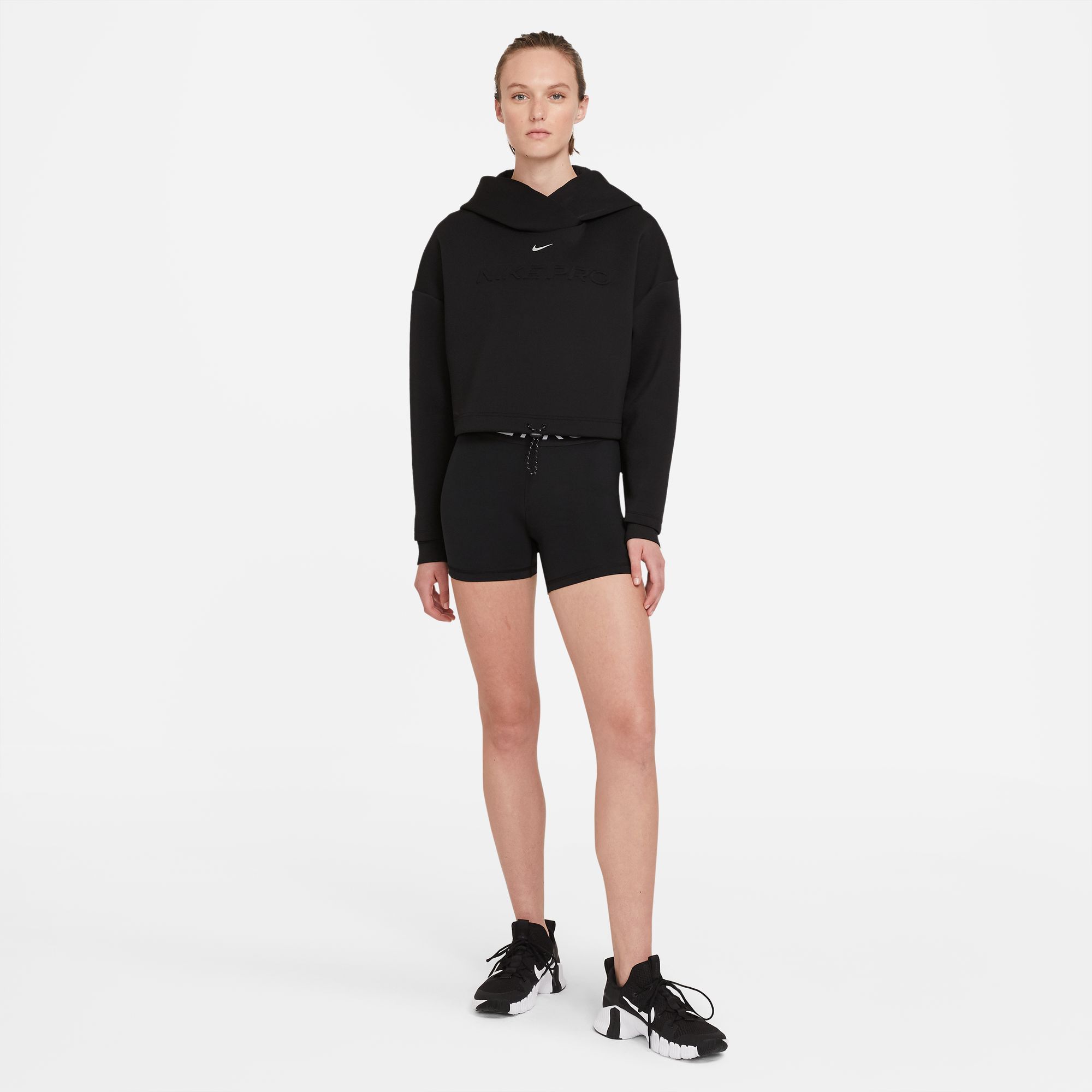 Nike W Np 365 Short 5In Licra negro de mujer para entrenamiento