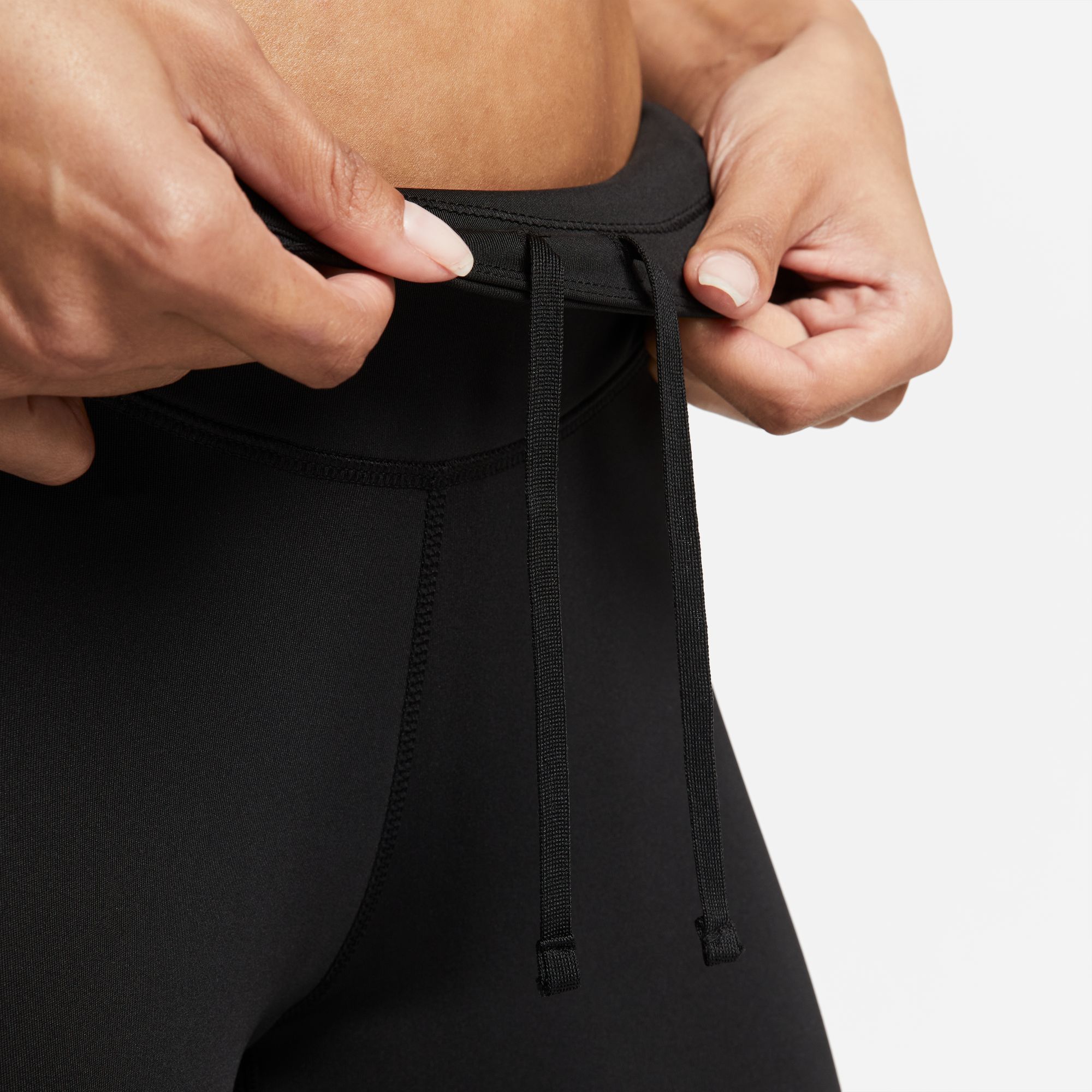 Nike W Nk Df Fast Mr 7/8 Tght Nv C Licra negro de mujer para correr