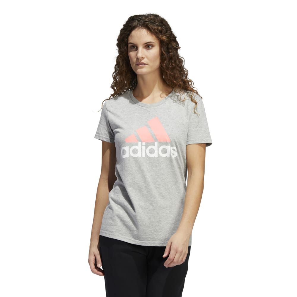 Adidas W Basic Bos Tee Camiseta Manga Corta gris de mujer lifestyle