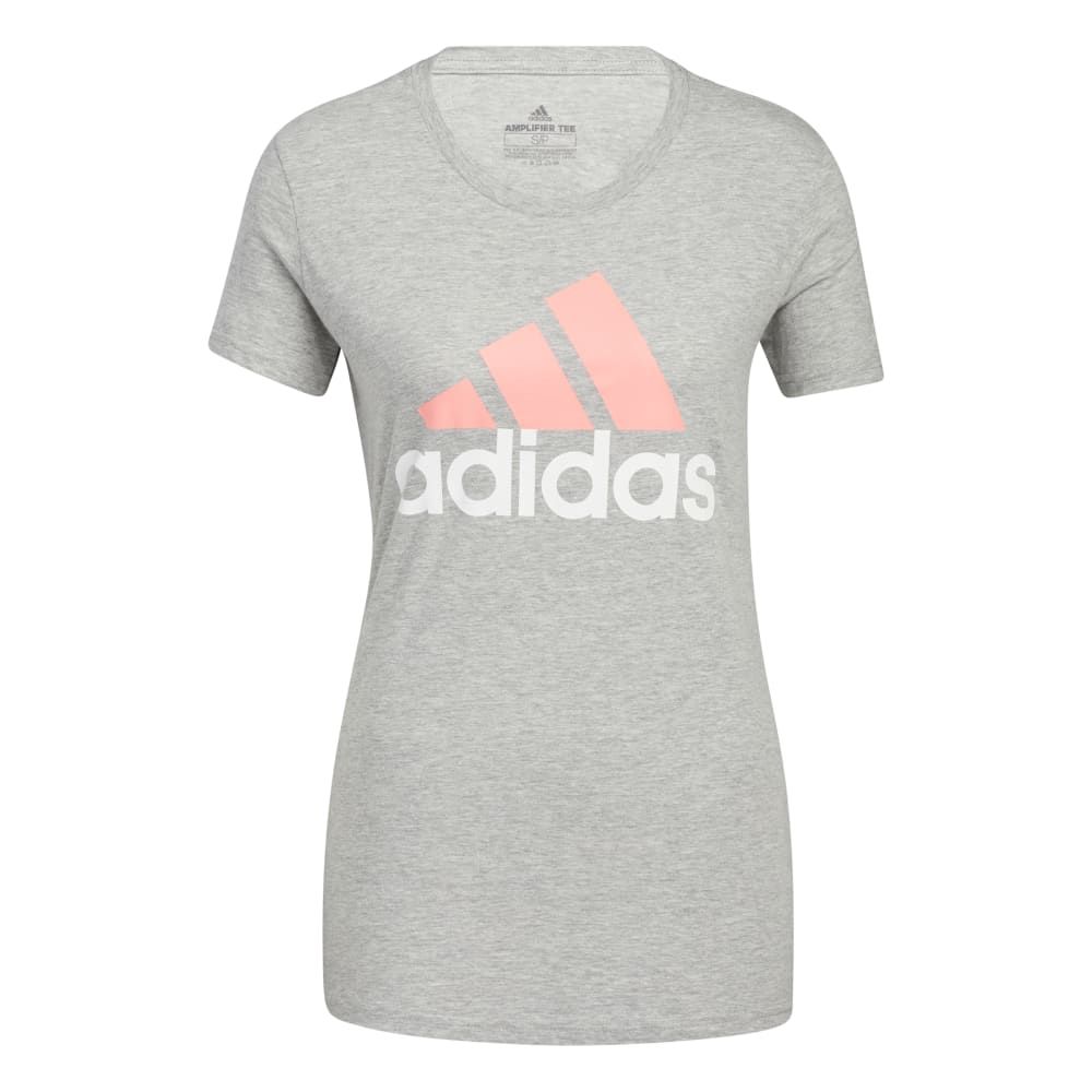 Adidas W Basic Bos Tee Camiseta Manga Corta gris de mujer lifestyle