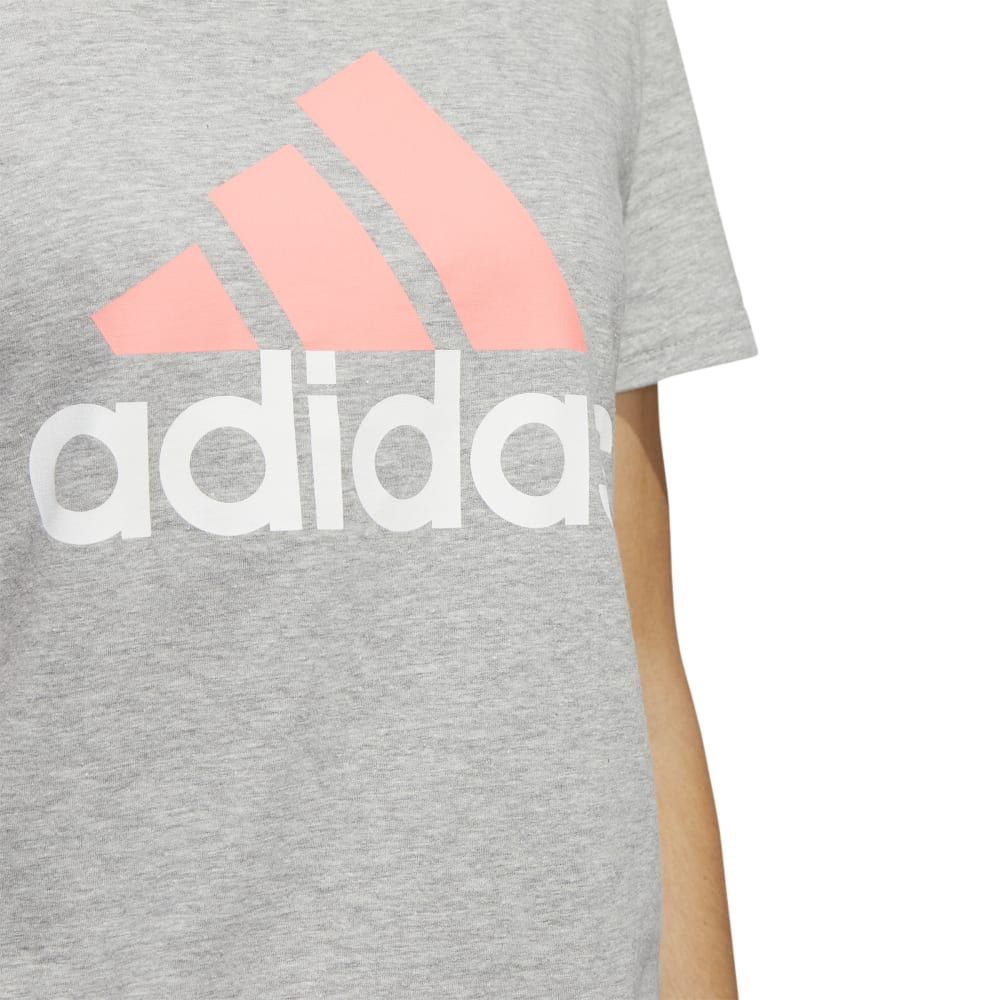 Adidas W Basic Bos Tee Camiseta Manga Corta gris de mujer lifestyle