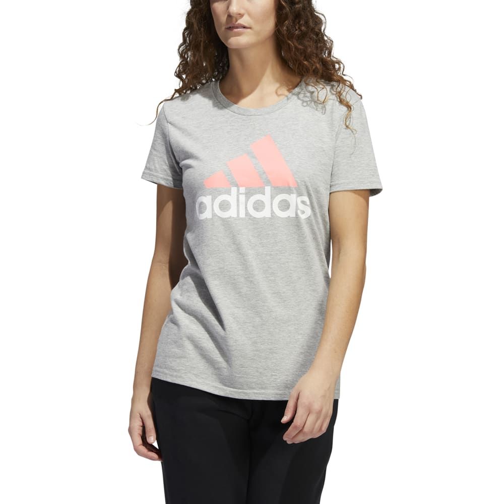 Adidas W Basic Bos Tee Camiseta Manga Corta gris de mujer lifestyle