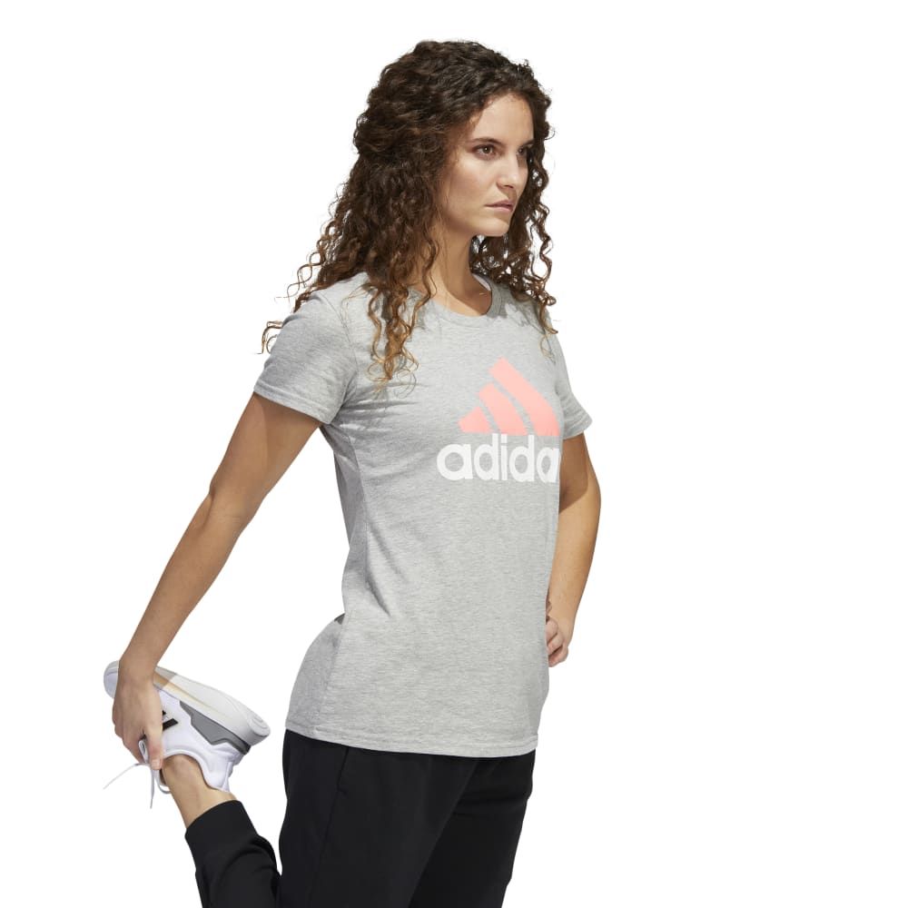 Adidas W Basic Bos Tee Camiseta Manga Corta gris de mujer lifestyle