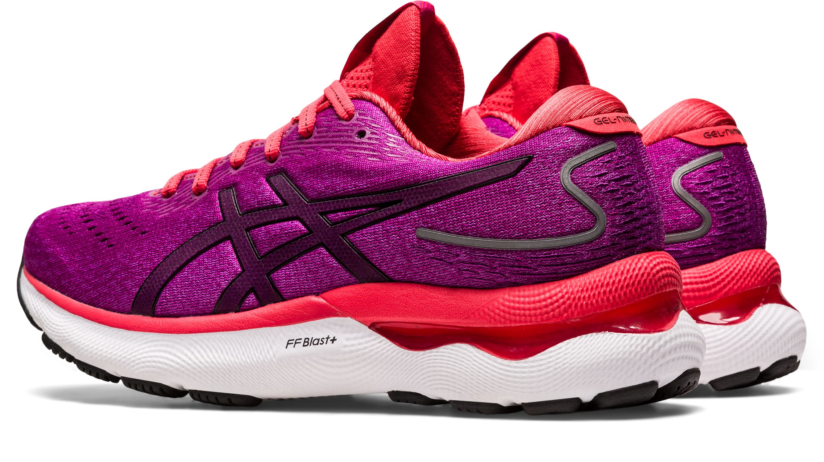 Asics Gel-Nimbus 24 Tenis morado de mujer para correr