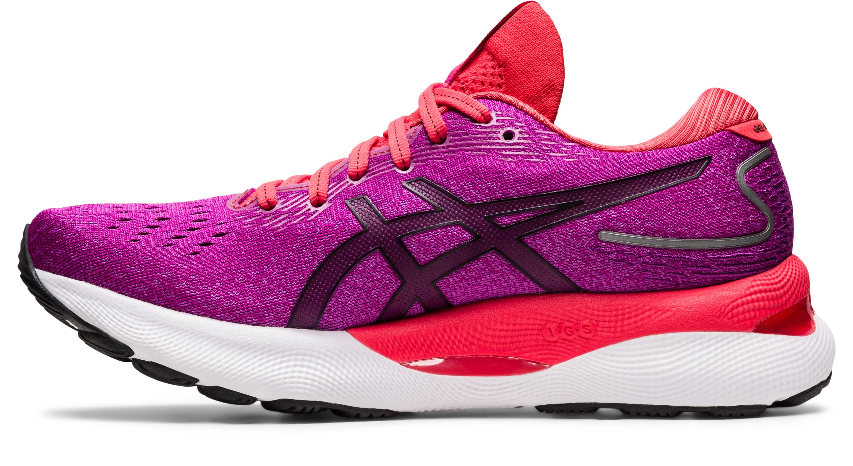 Asics Gel-Nimbus 24 Tenis morado de mujer para correr