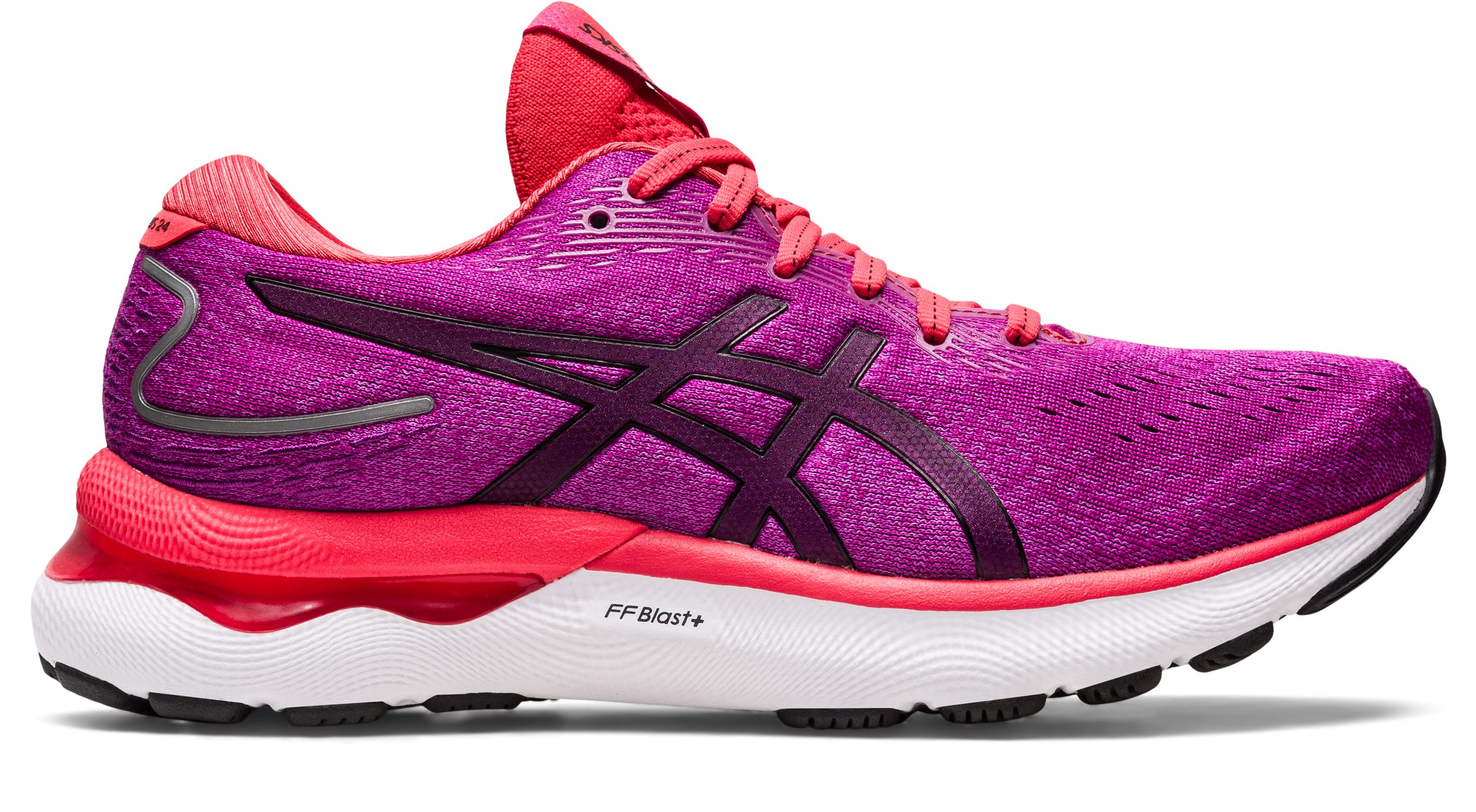 Asics Gel-Nimbus 24 Tenis morado de mujer para correr