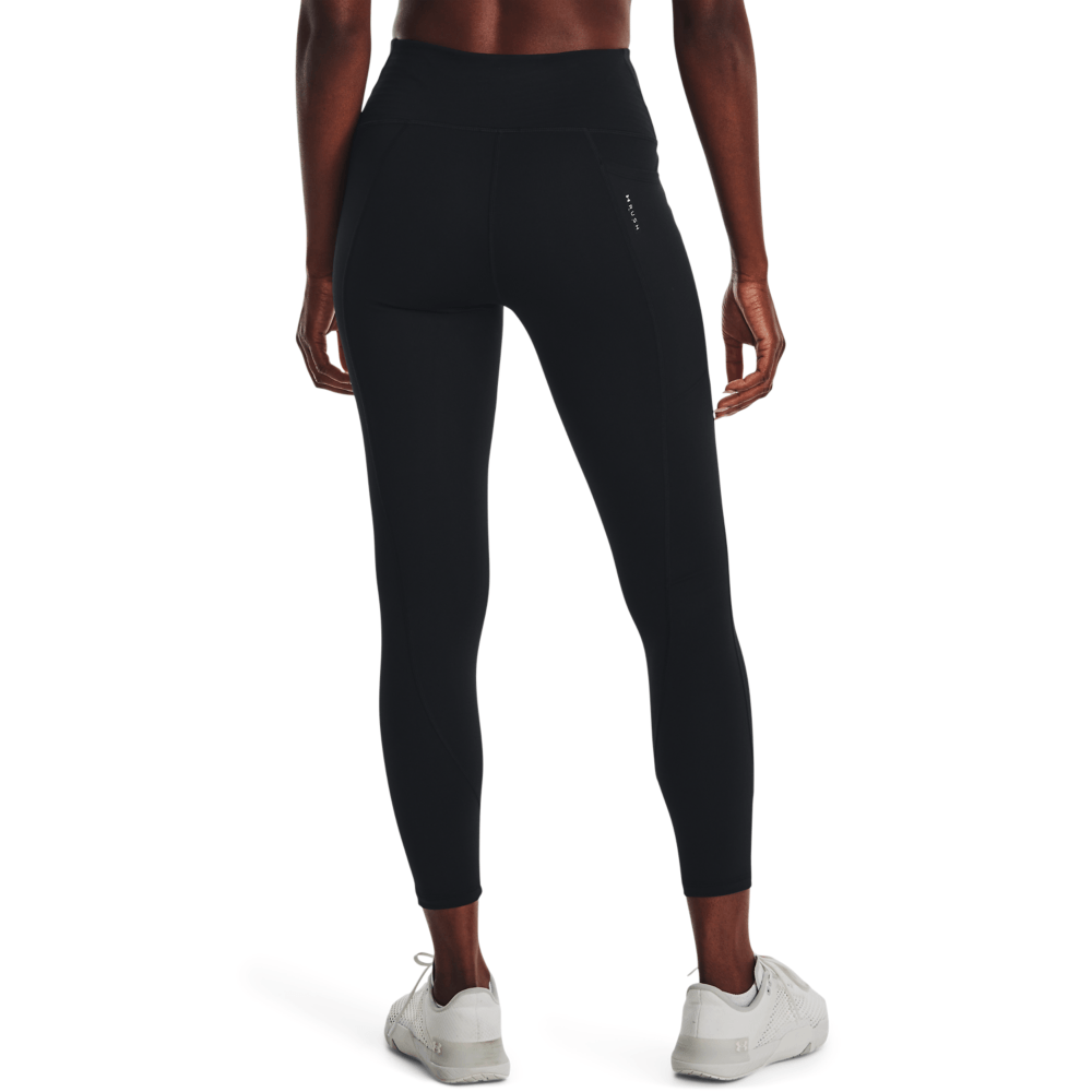 UA Rush Ankle Legging Licra negro de mujer para entrenamiento