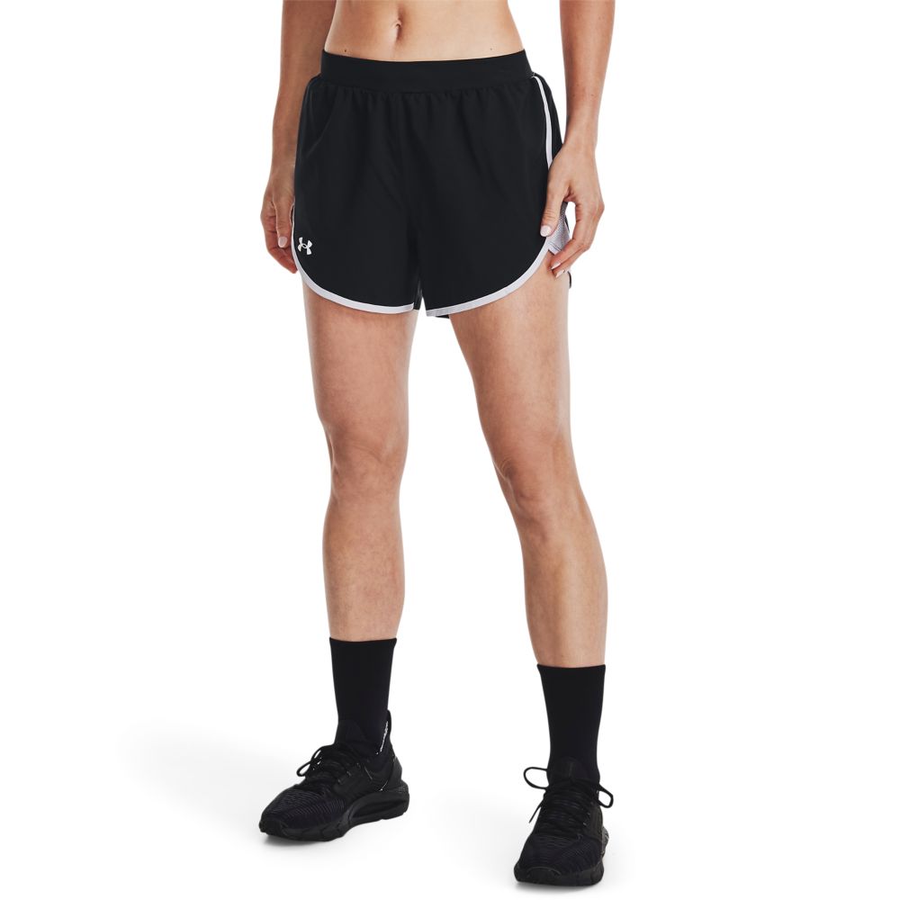 UA Fly By Elite 5   Short Pantaloneta negro de mujer para correr