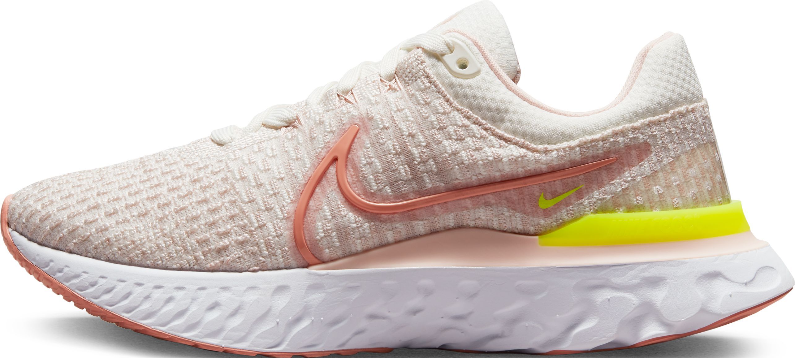 Nike W Nike React Infinity Run Fk 3 Tenis rosado de mujer para correr
