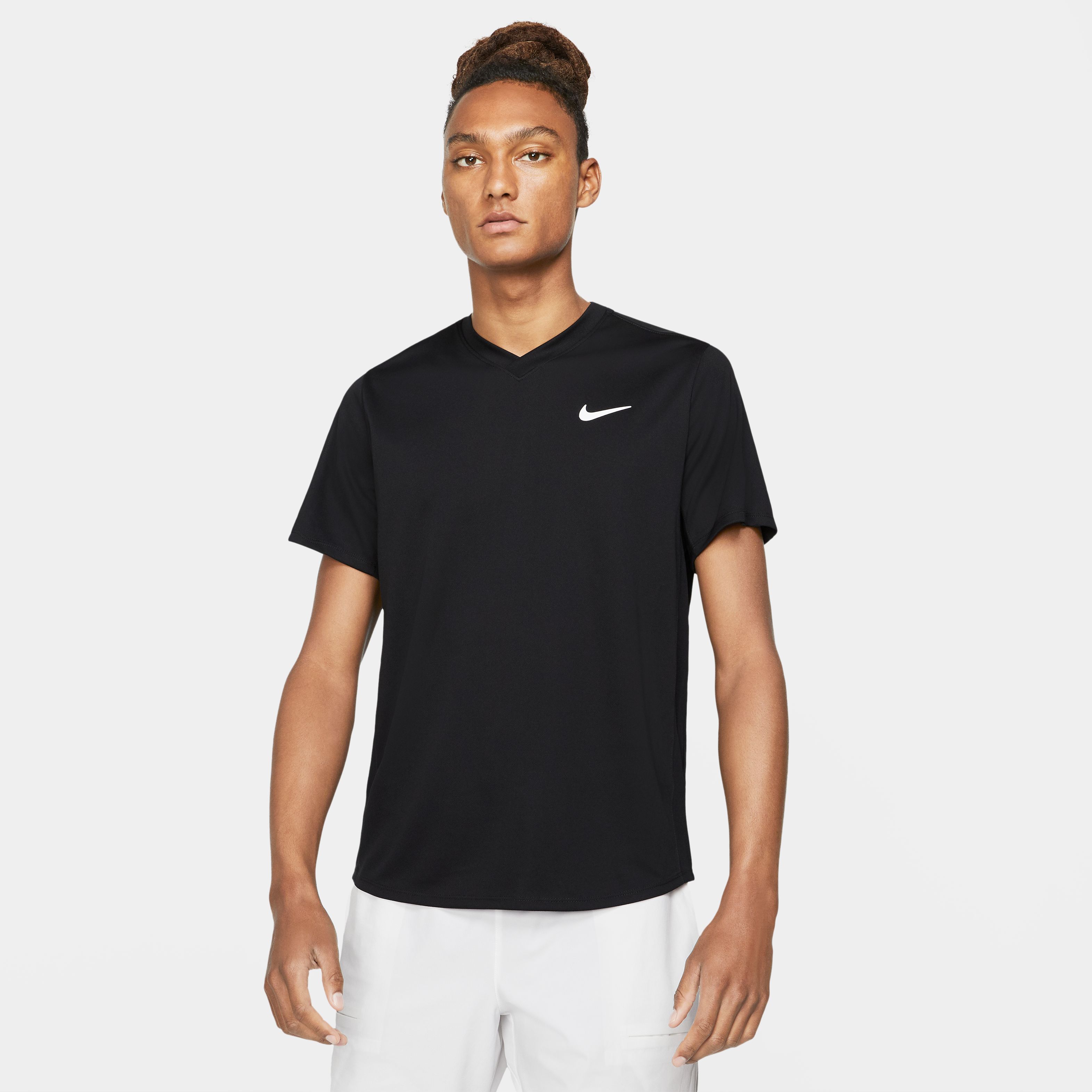 Nike M Nkct Df Vctry Top Camiseta Manga Corta negro de hombre para tenis