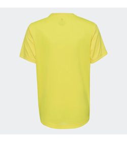 Camiseta-Manga-Corta-adidas-para-niño-B-Bl-T-para-entrenamiento-color-amarillo.-Reverso-Sin-Modelo