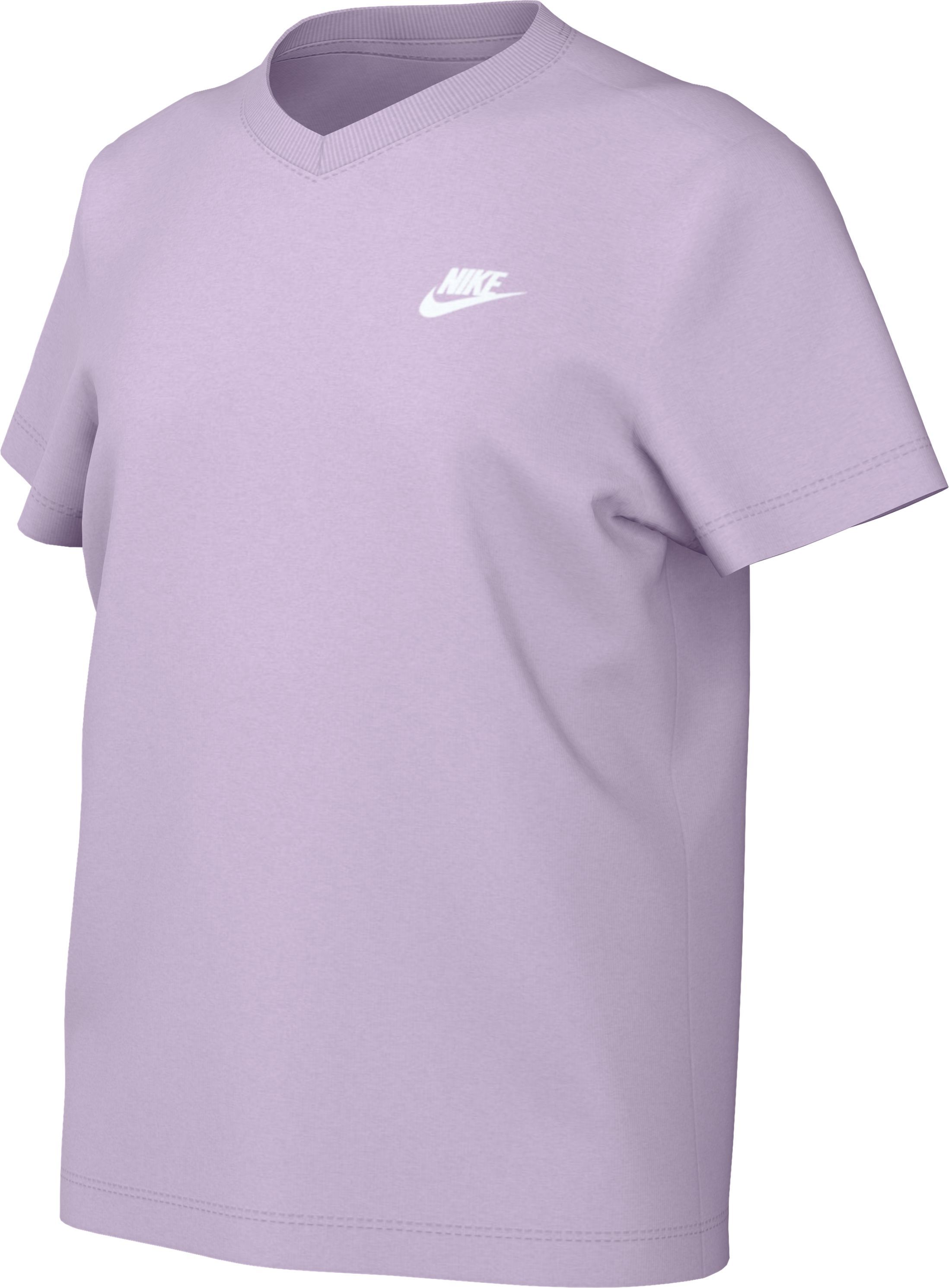 Nike G Nsw Club Tee Vneck Camiseta Manga Corta rosado de niña lifestyle