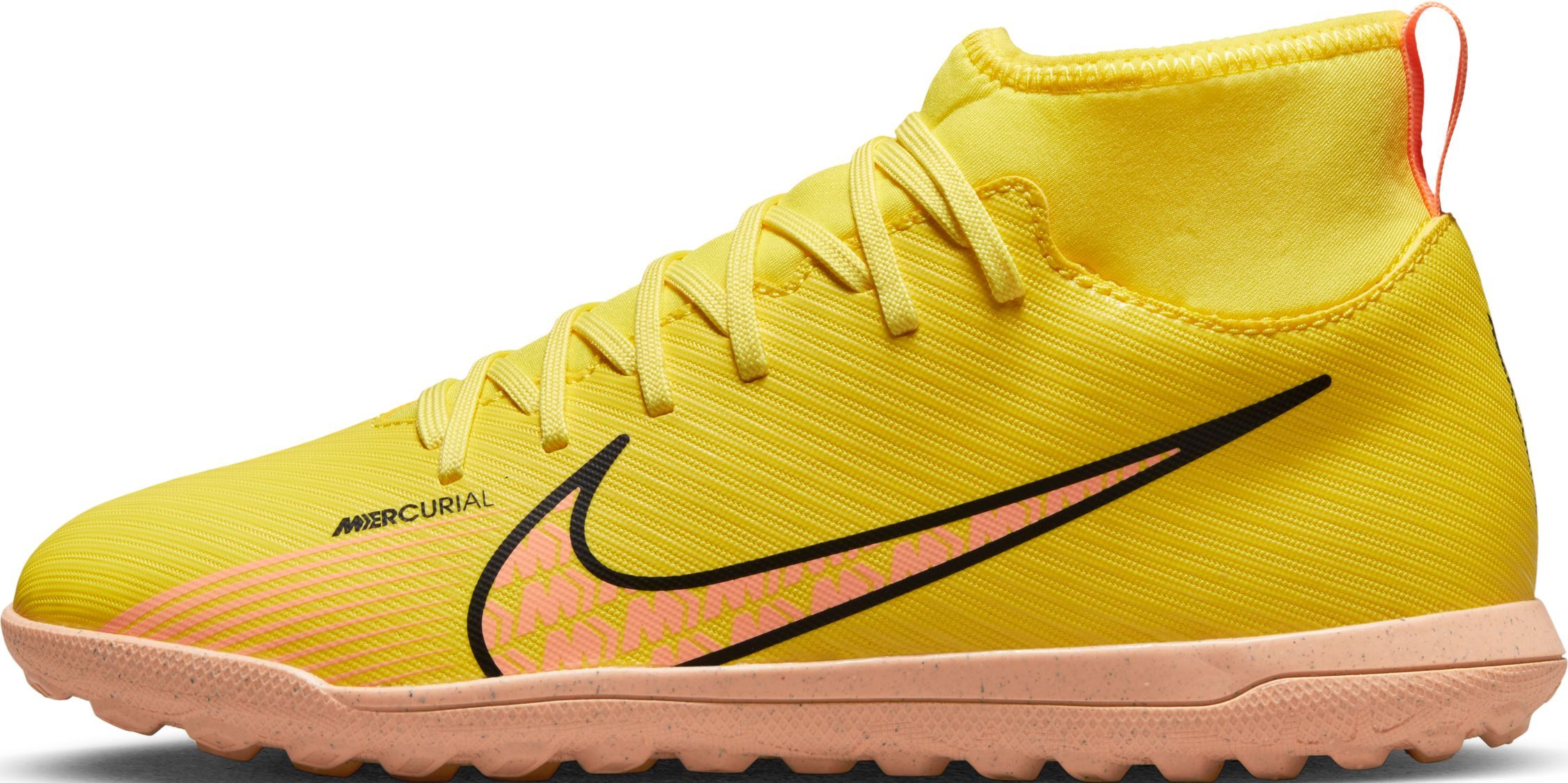 Nike Jr Superfly 9 Club Tf Guayos amarillo de niño para futbol