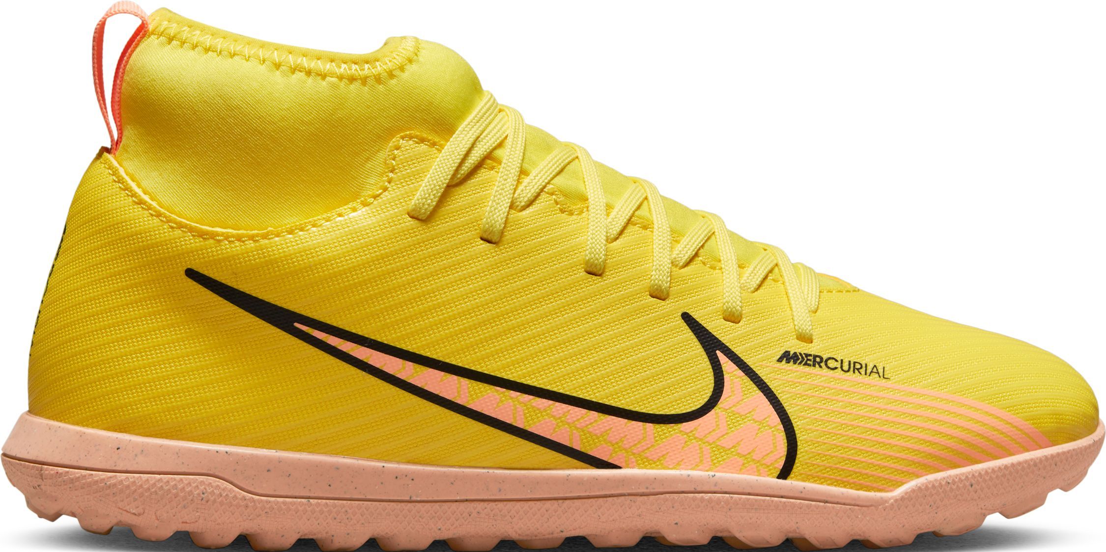 Nike Jr Superfly 9 Club Tf Guayos amarillo de niño para futbol