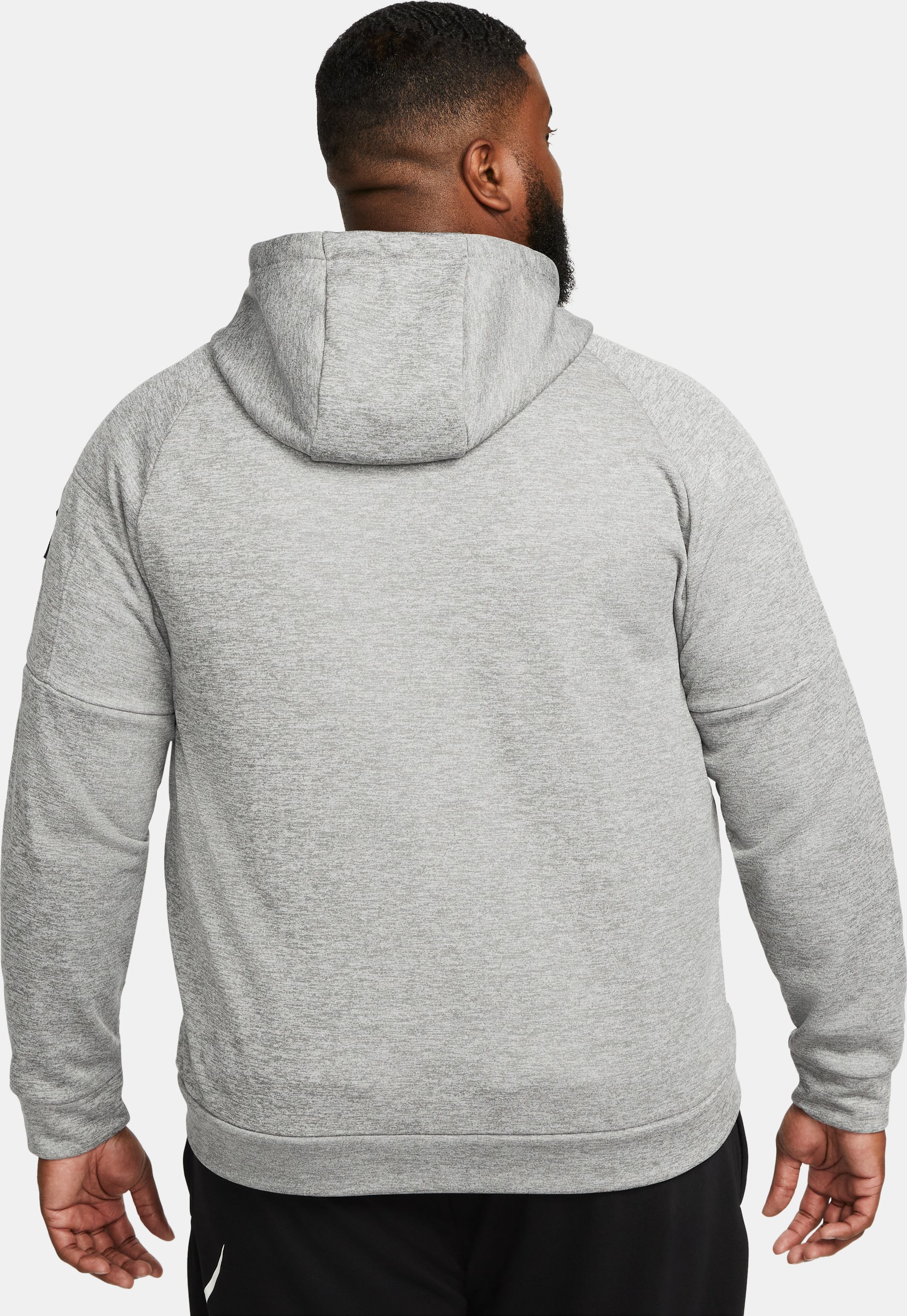 Nike M Nk Tf Hd Fz Hoodie gris de hombre para entrenamiento