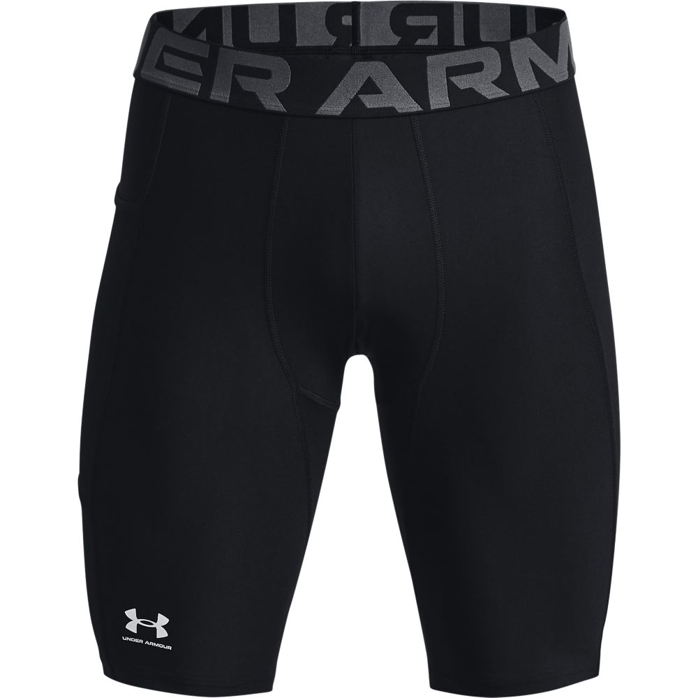 UA Hg Armour Lng Shorts Licra negro de hombre para entrenamiento
