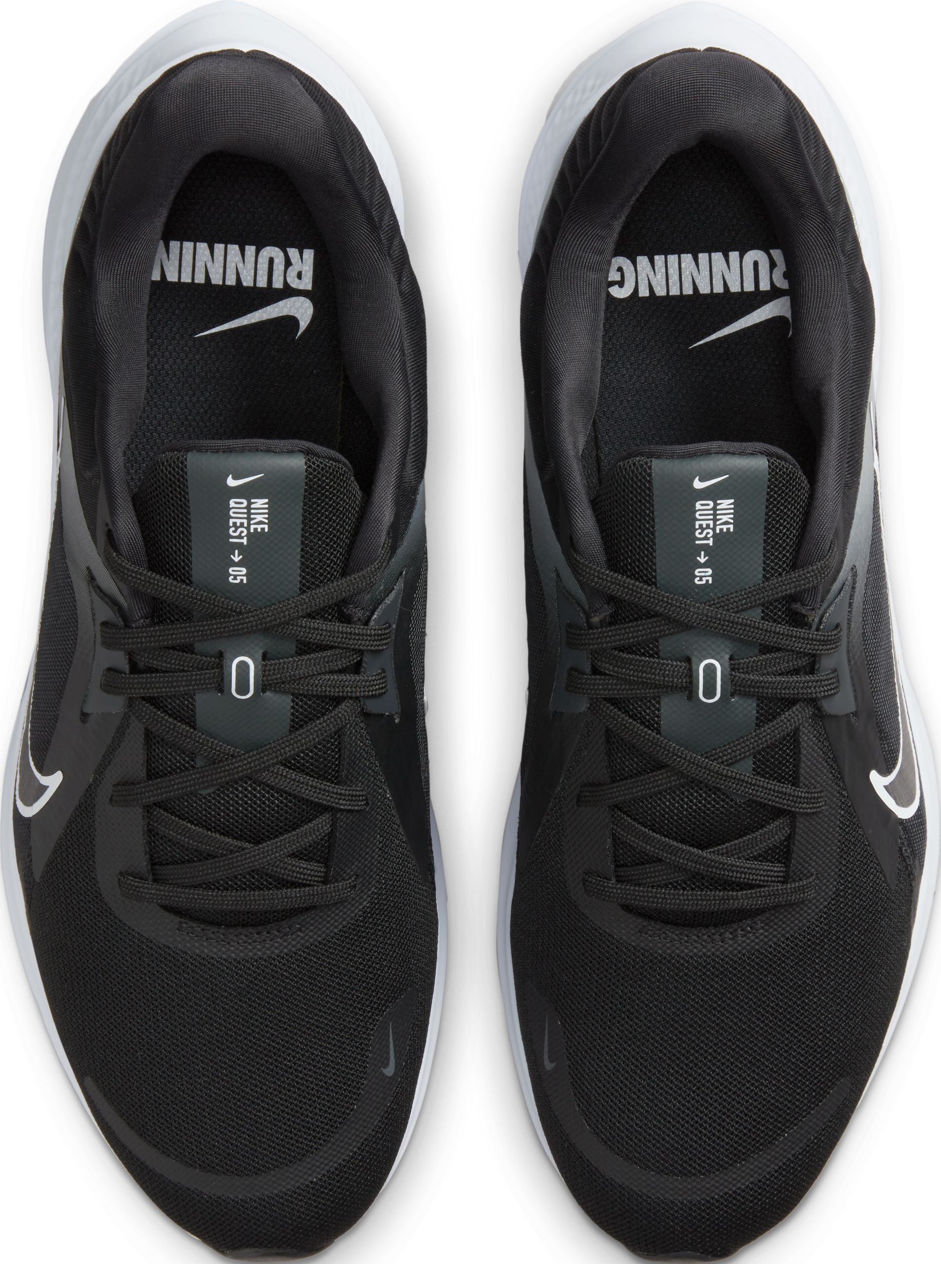 Nike Quest 5 Tenis negro de hombre para correr