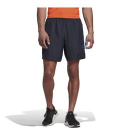 Pantaloneta-adidas-para-hombre-D2M-Logo-Short-para-entrenamiento-color-azul.-Frente-Sobre-Modelo