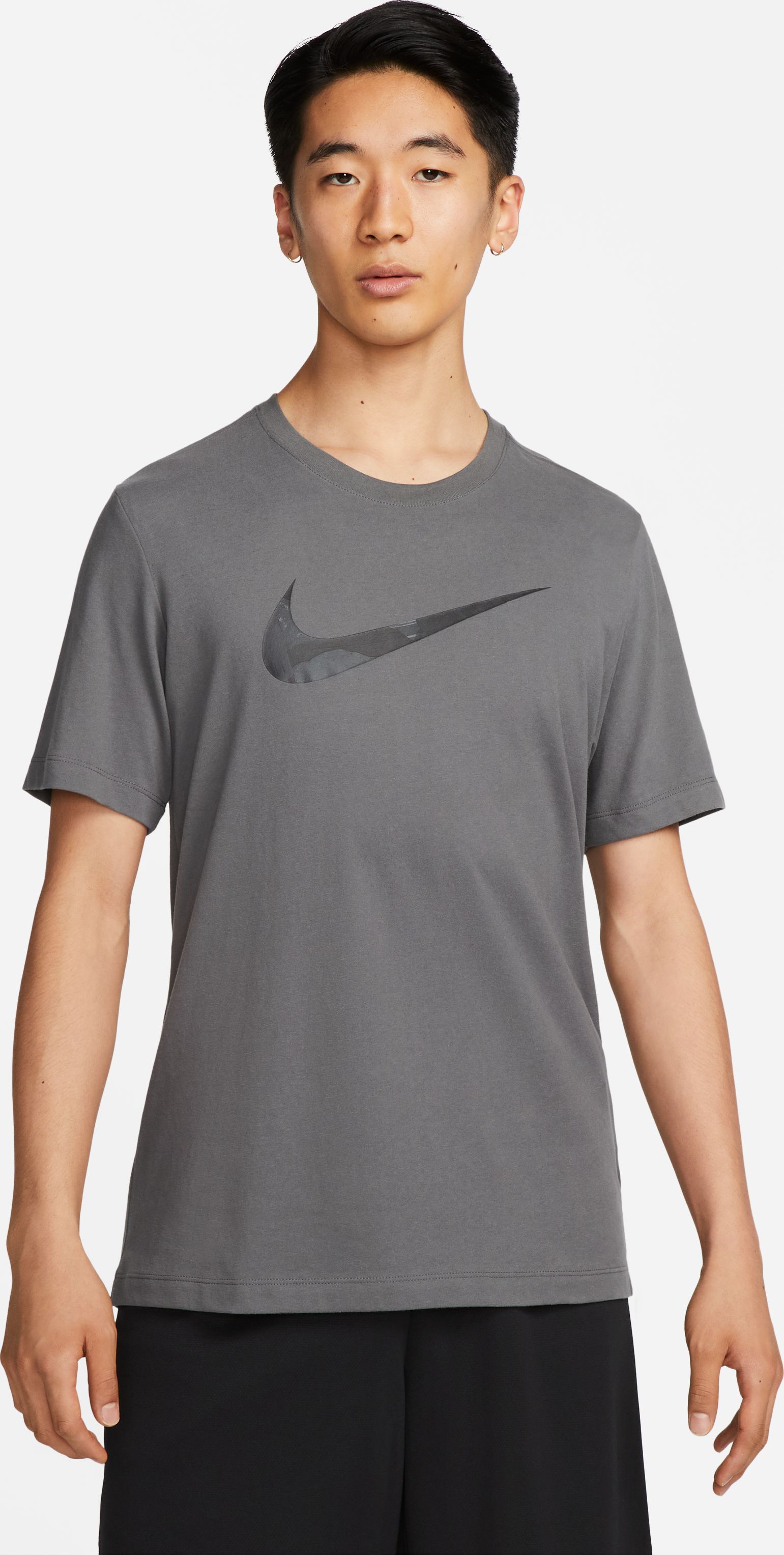 Nike M Nk Df Tee Camo Gfx Camiseta Manga Corta gris de hombre para entrenamiento
