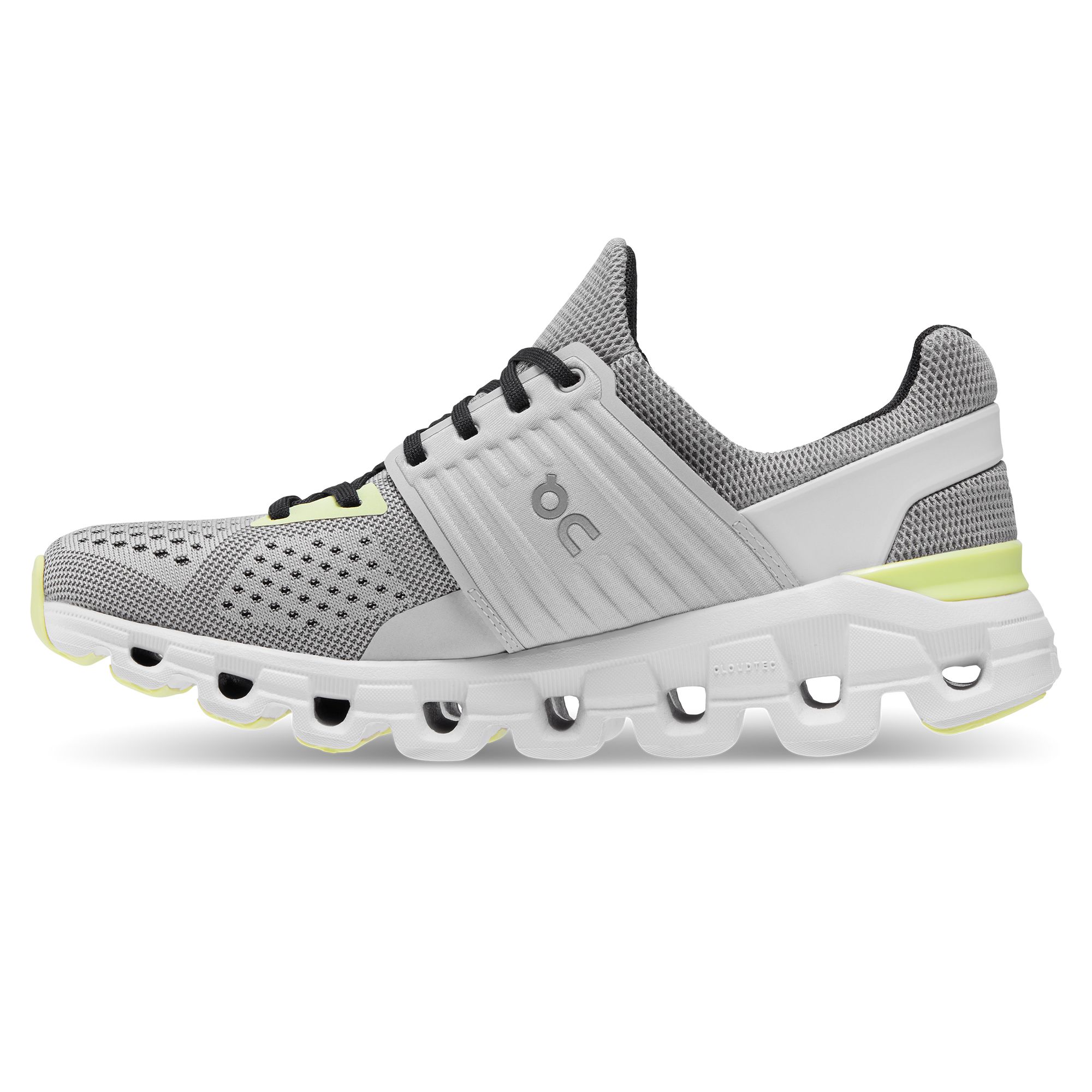 On Cloudswift Tenis gris de mujer para correr