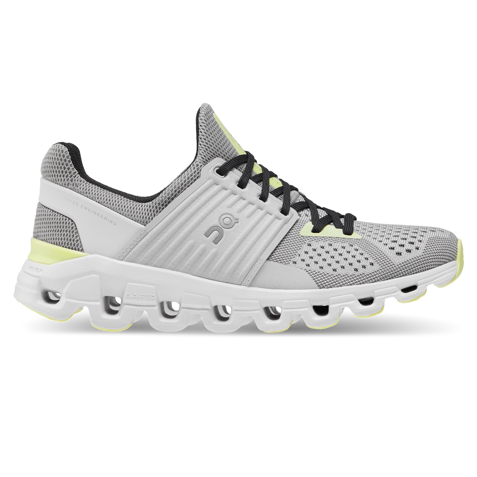 On Cloudswift Tenis gris de mujer para correr