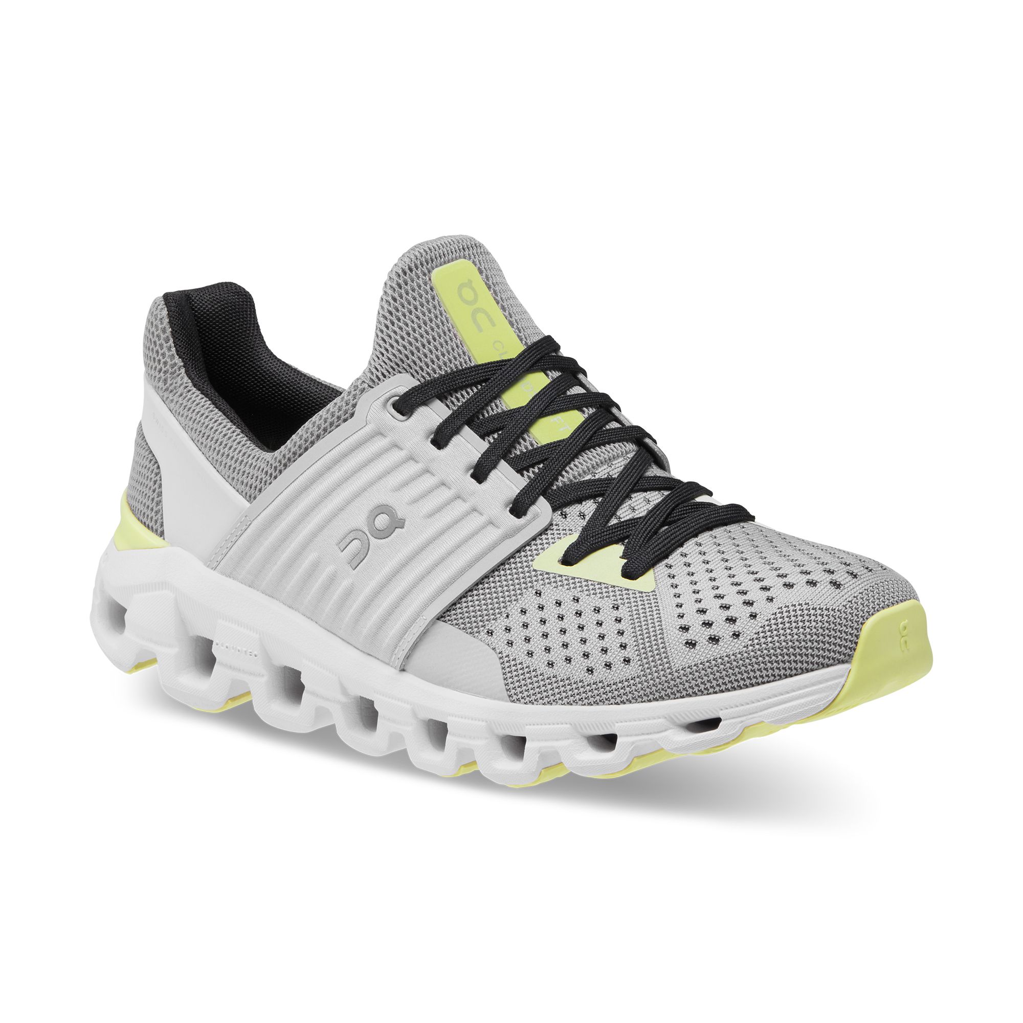 On Cloudswift Tenis gris de mujer para correr