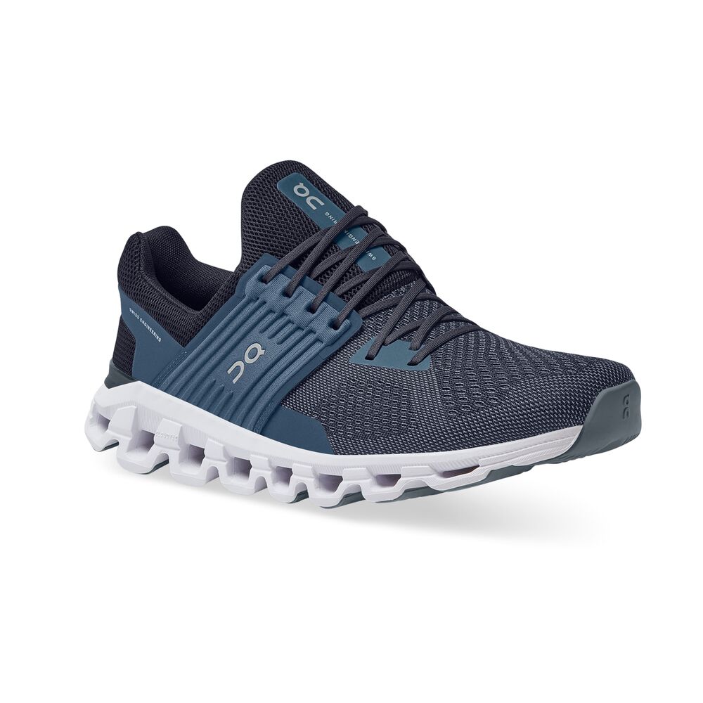 On Cloudswift Tenis azul de hombre para correr
