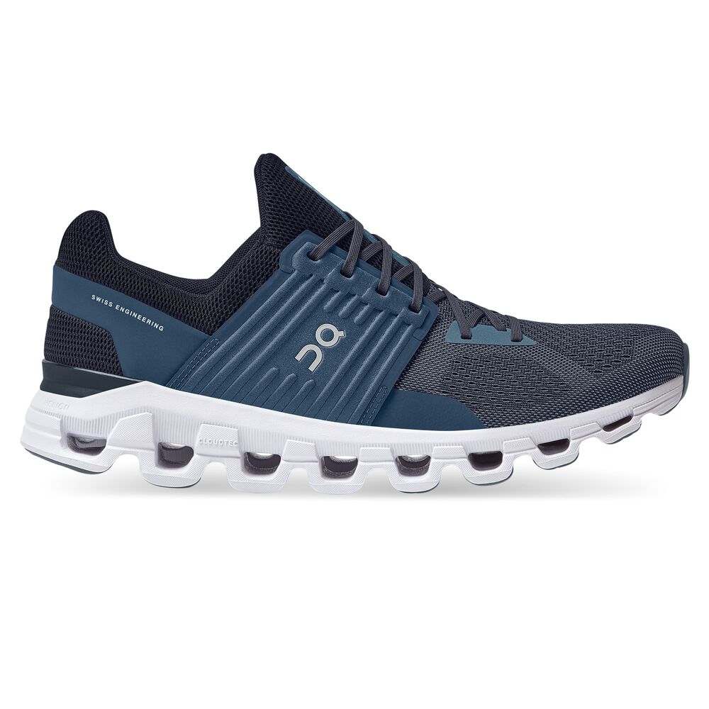 On Cloudswift Tenis azul de hombre para correr