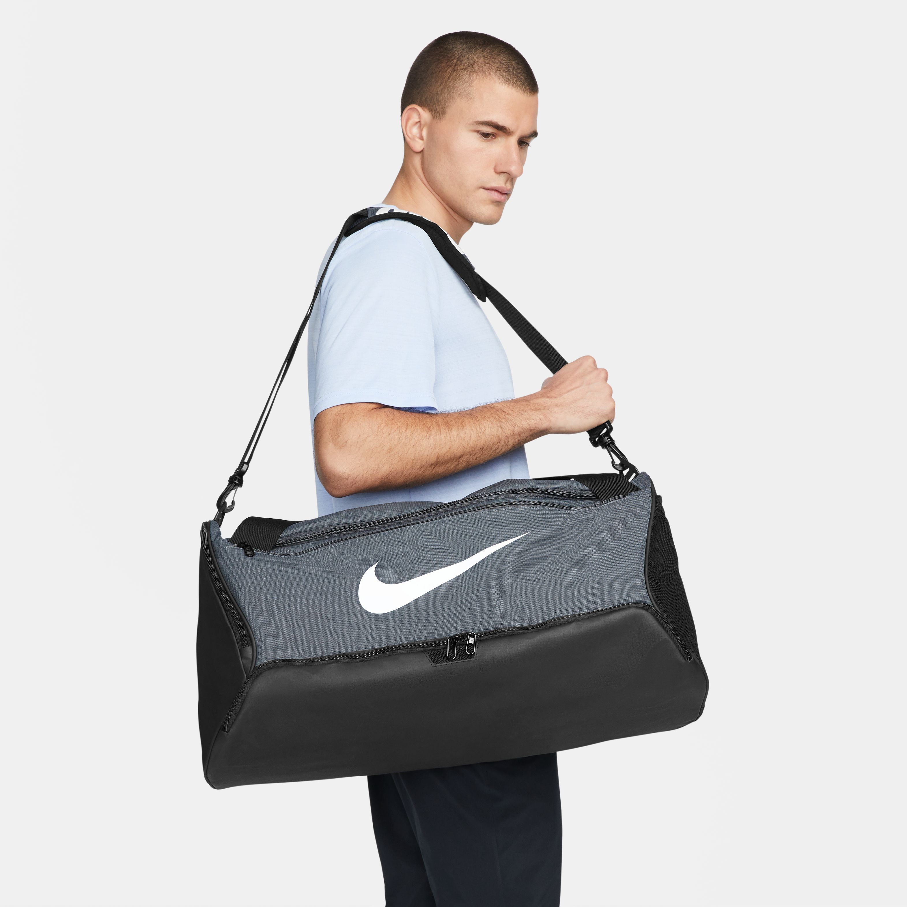 Nike Nk Brsla M Duff - 9.5 (60L) Maletín gris de hombre para entrenamiento