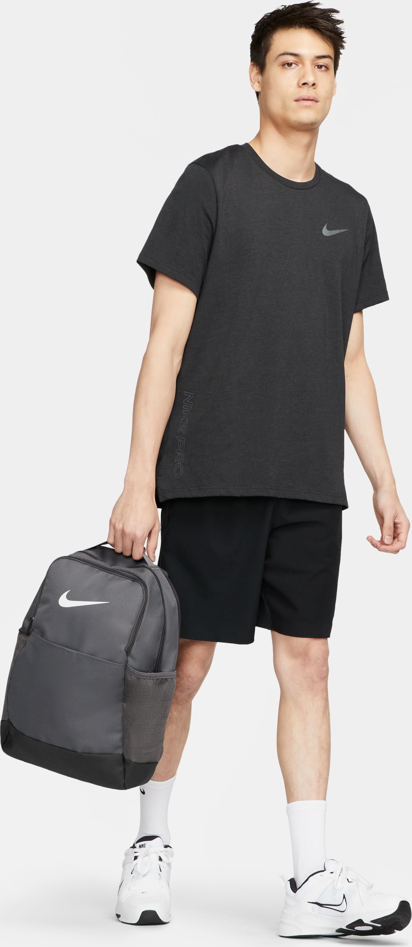 Nike Nk Brsla M Bkpk - 9.5 (24L) Morral gris de hombre para entrenamiento
