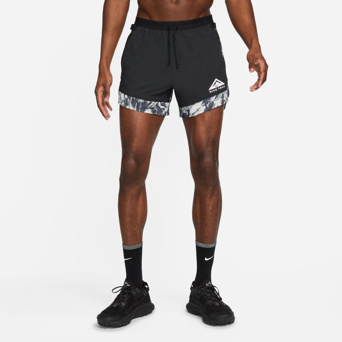 Nike M Nk Df Trail Flx Strd 5In Bf Pantaloneta negro de hombre para correr