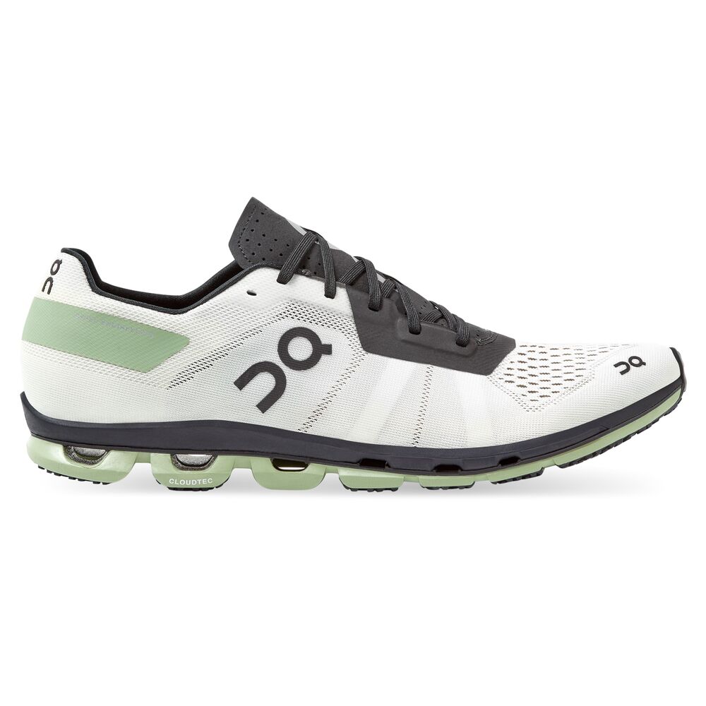 On Cloudflash Tenis blanco de hombre para correr