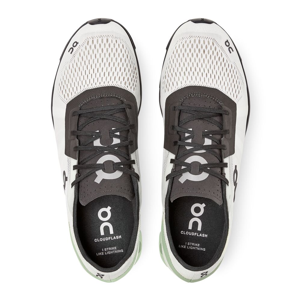 On Cloudflash Tenis blanco de hombre para correr
