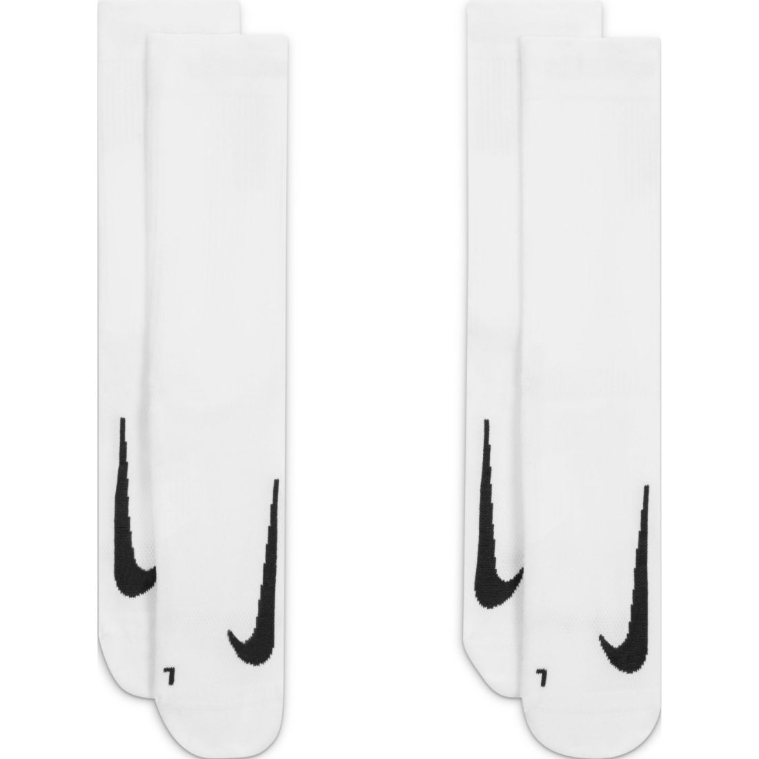 Nike U Nk Mltplier Crw 2Pr Medias blanco de hombre para correr