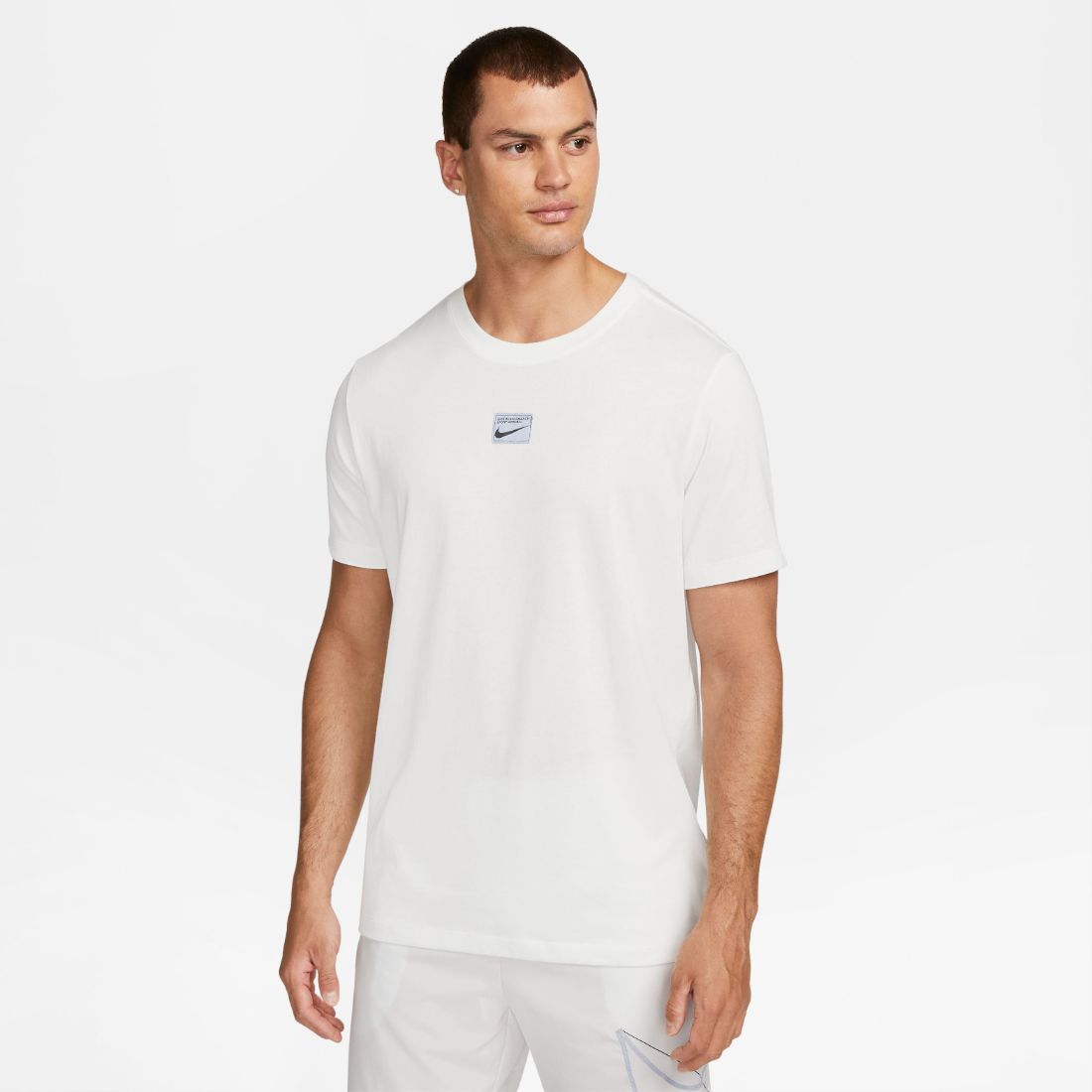 Nike M Nk Df Tee Q5/Rs Camiseta Manga Corta blanco de hombre para entrenamiento