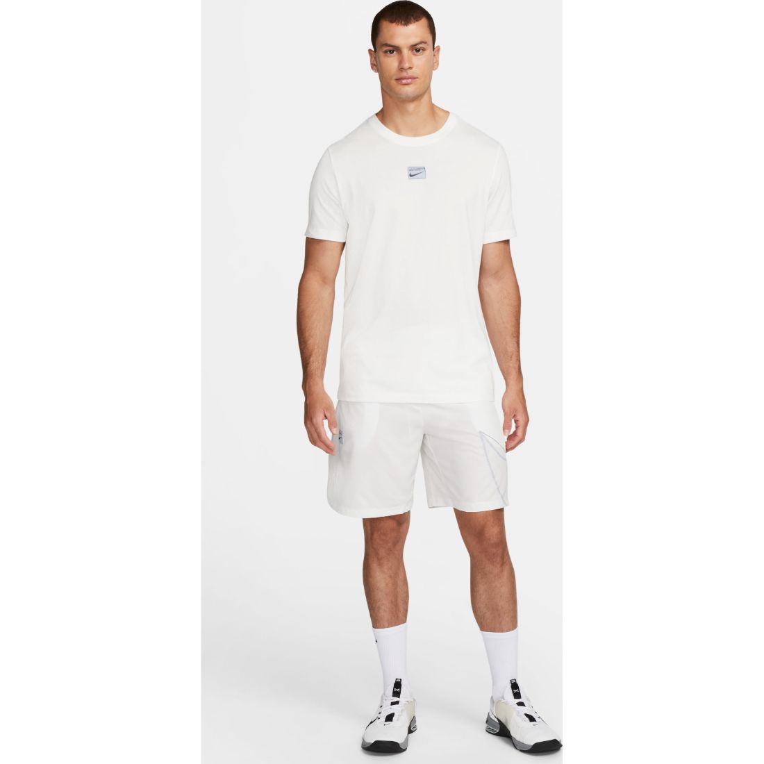 Nike M Nk Df Tee Q5/Rs Camiseta Manga Corta blanco de hombre para entrenamiento