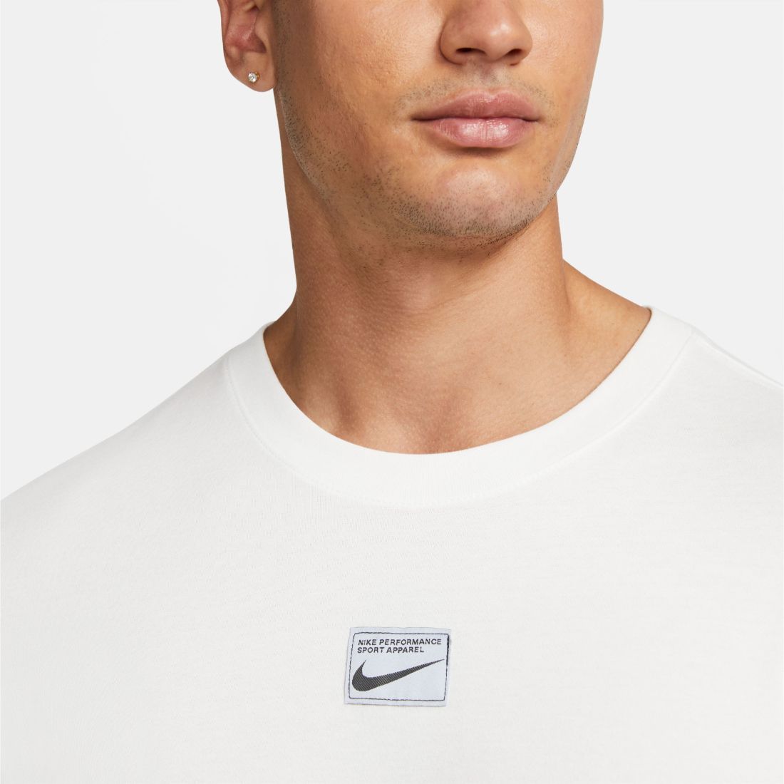 Nike M Nk Df Tee Q5/Rs Camiseta Manga Corta blanco de hombre para entrenamiento