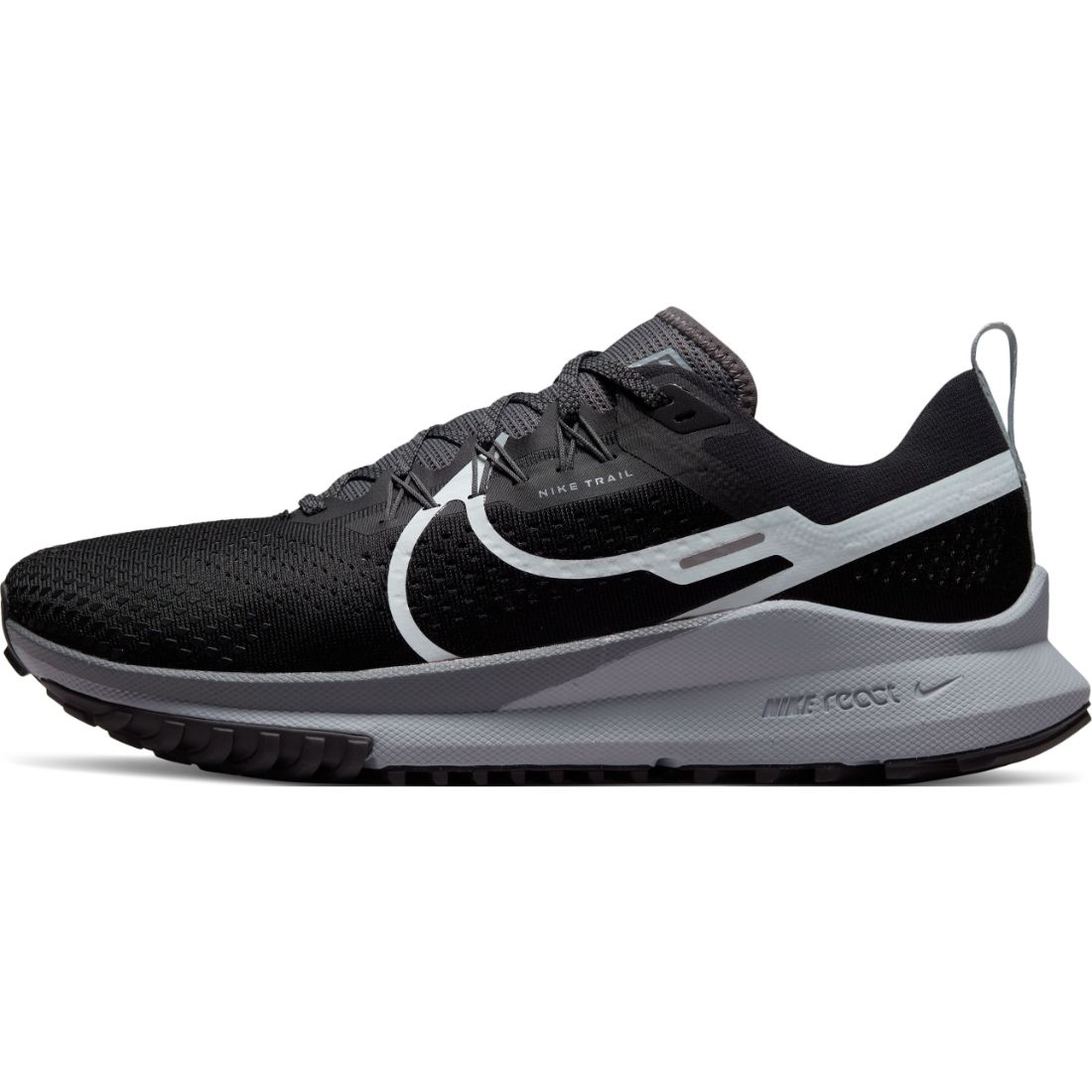 Nike React Pegasus Trail 4 Tenis negro de hombre para correr