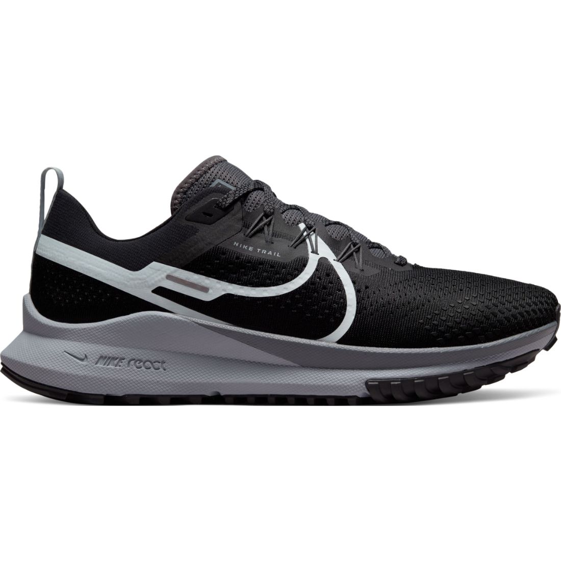 Nike React Pegasus Trail 4 Tenis negro de hombre para correr
