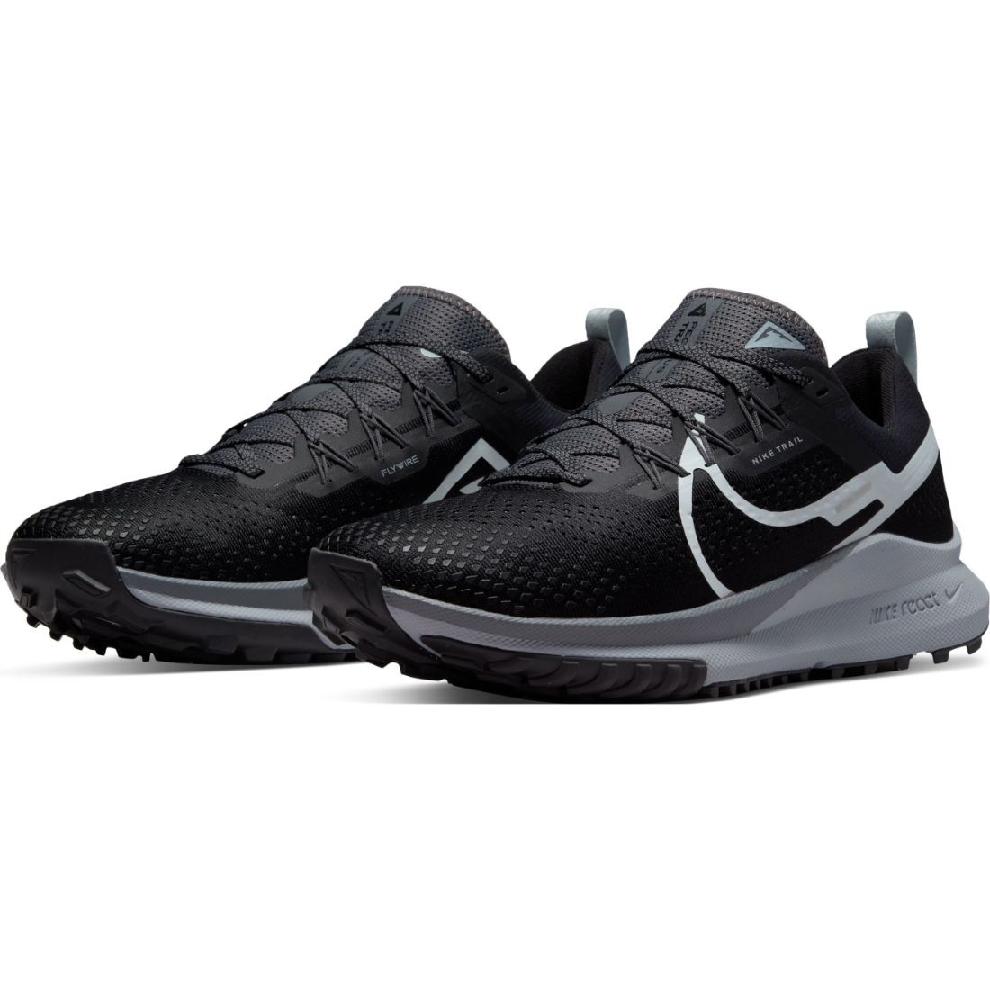Nike React Pegasus Trail 4 Tenis negro de hombre para correr