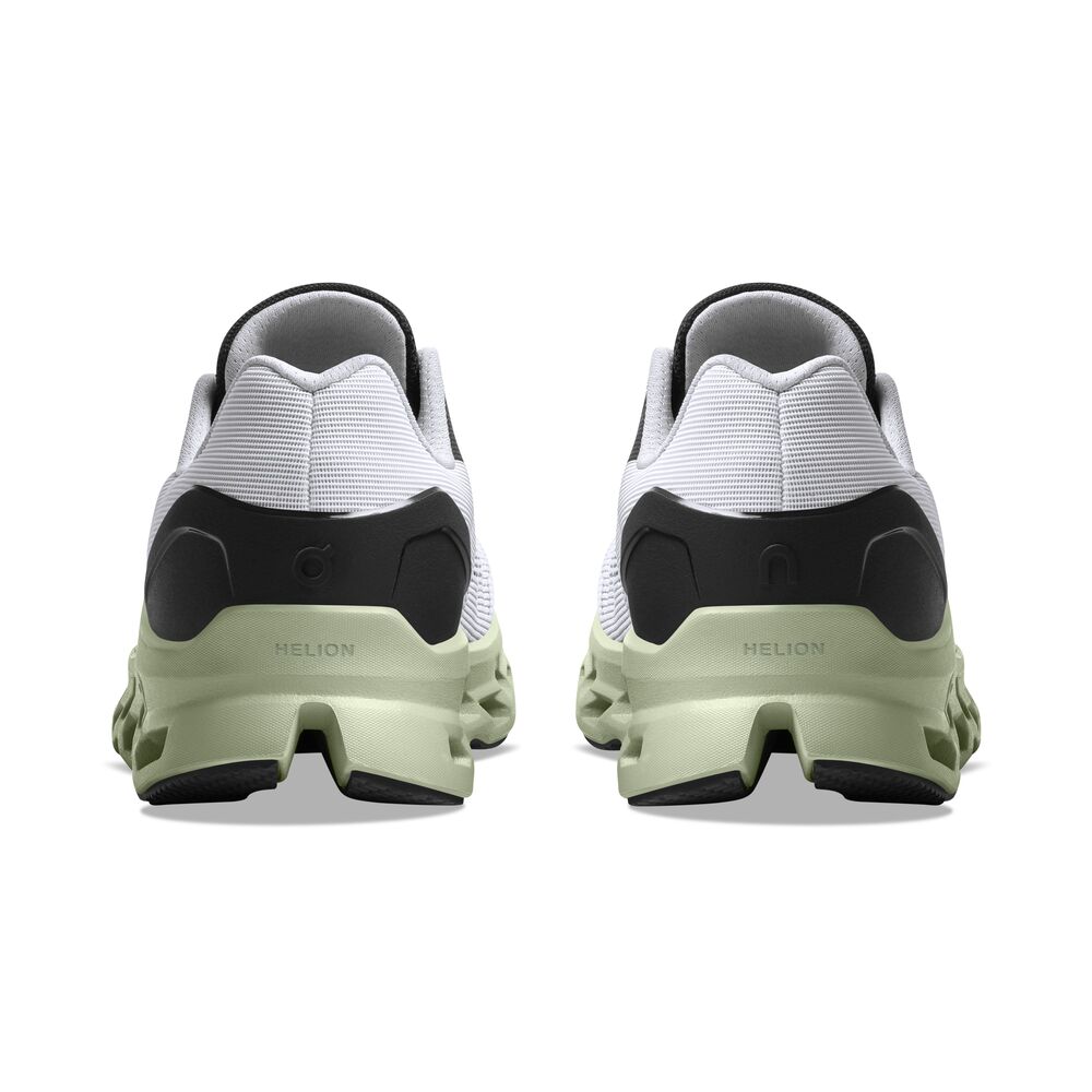 On Cloudstratus Tenis blanco de mujer para correr