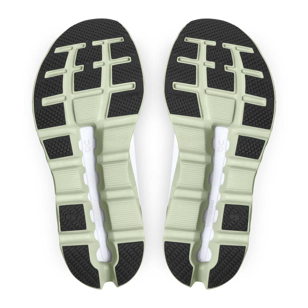 On Cloudstratus Tenis blanco de mujer para correr